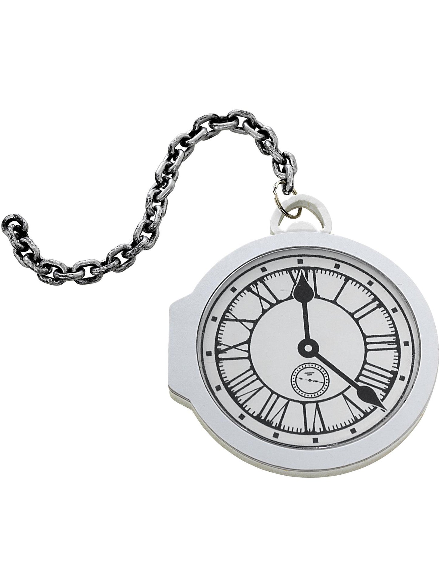 Übergroße Taschenuhr, Weiß, EVA