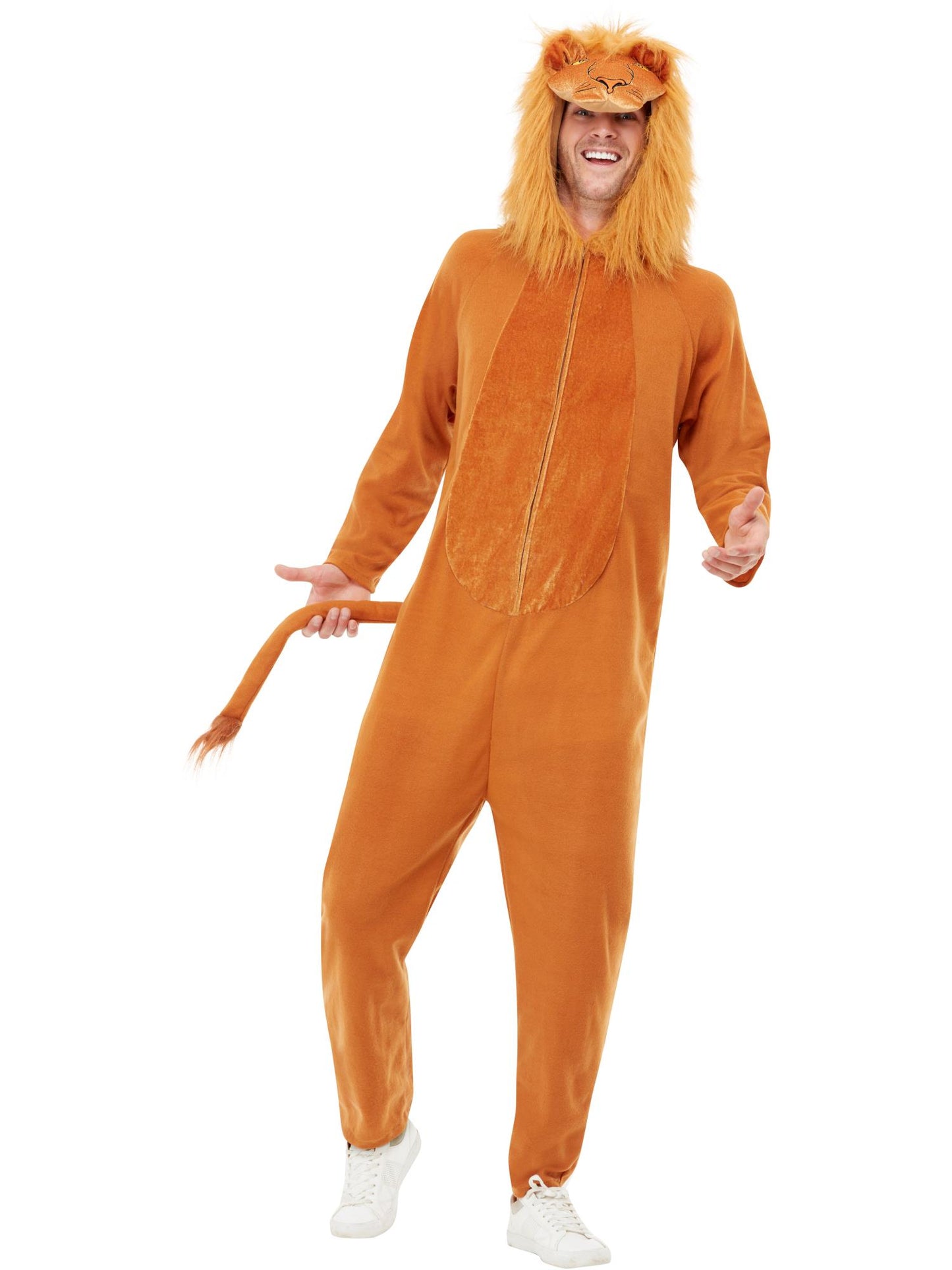 Déguisement de Lion, Marron, avec combinaison à capuche