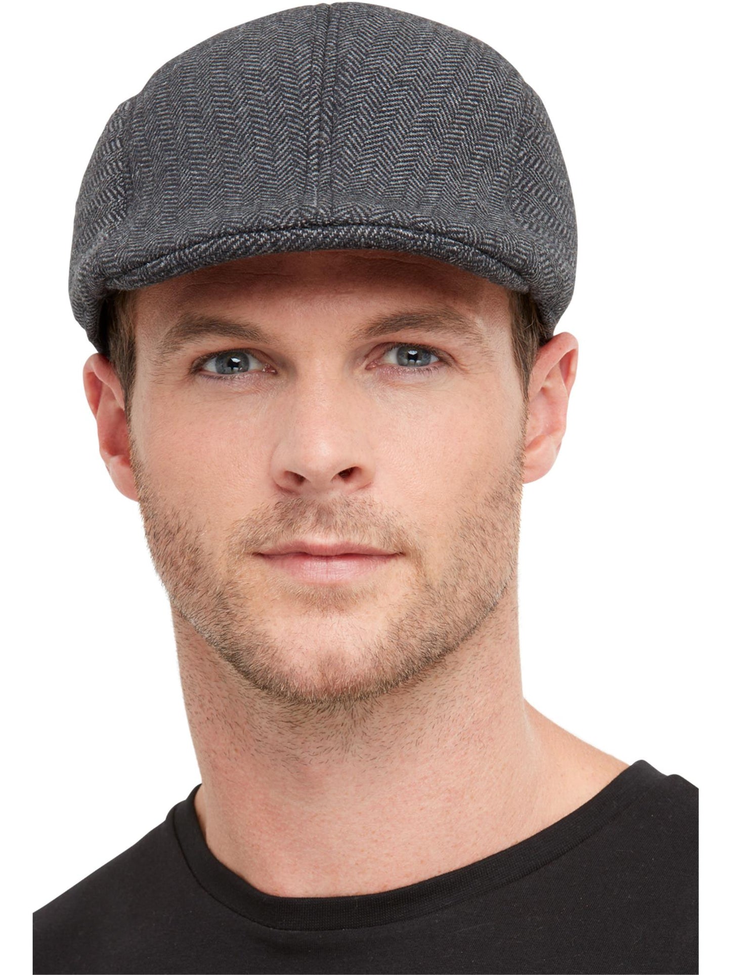 20s Gangster Flat Cap, Grey Wholesale