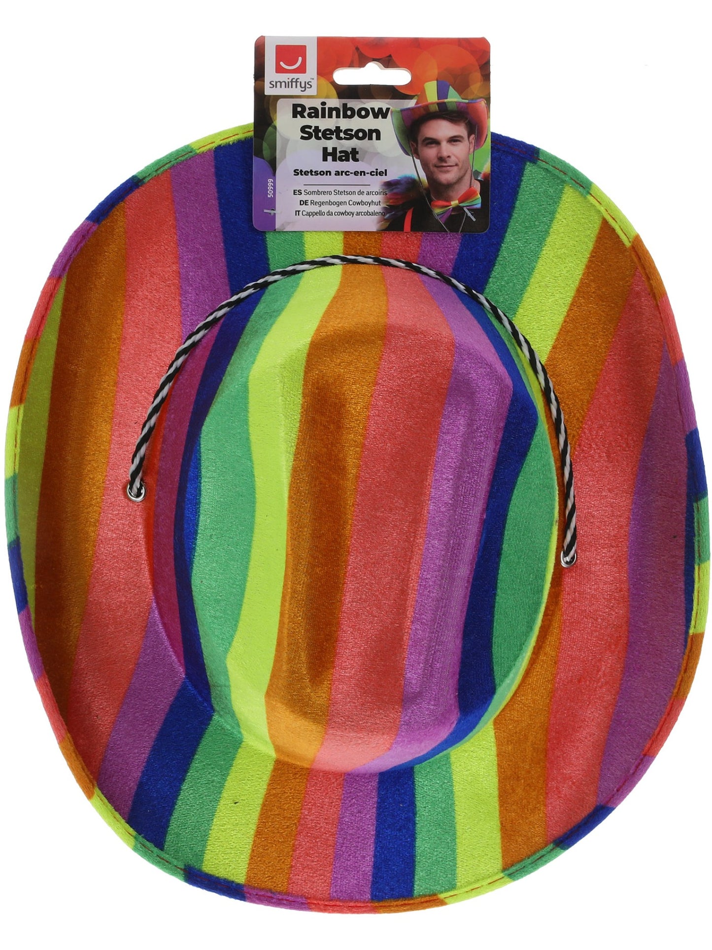 Rainbow Cowboy Hat, Multi-Coloured Wholesale