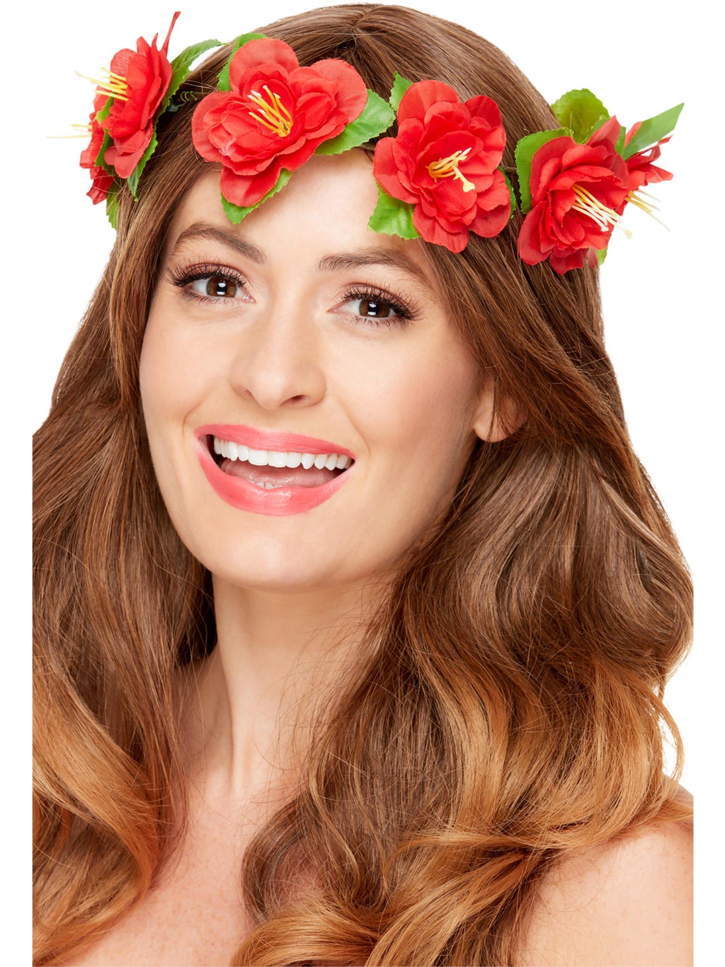 Couronne de fleurs hawaïennes, Rouge