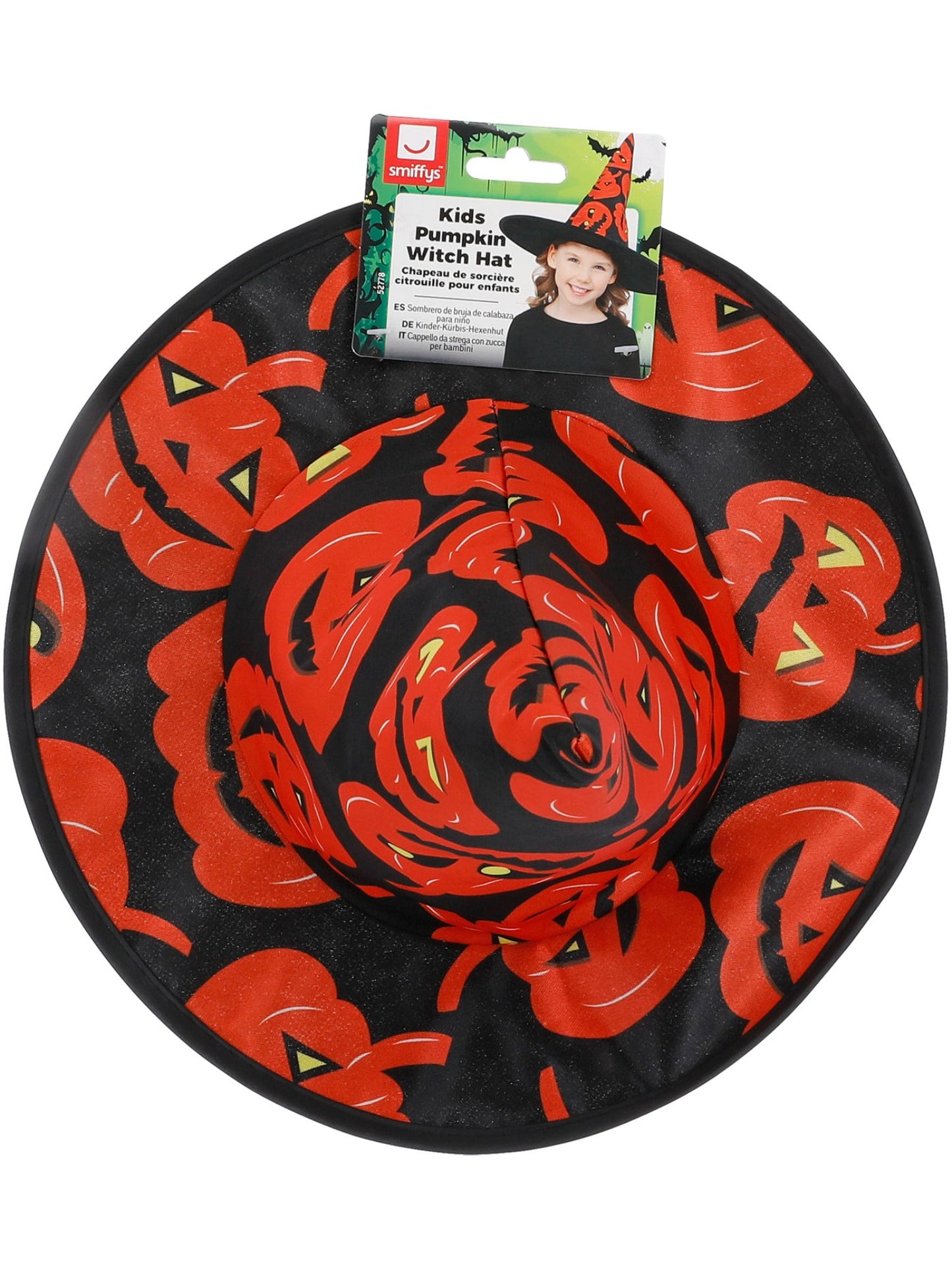 Chapeau de sorcière citrouille pour enfants
