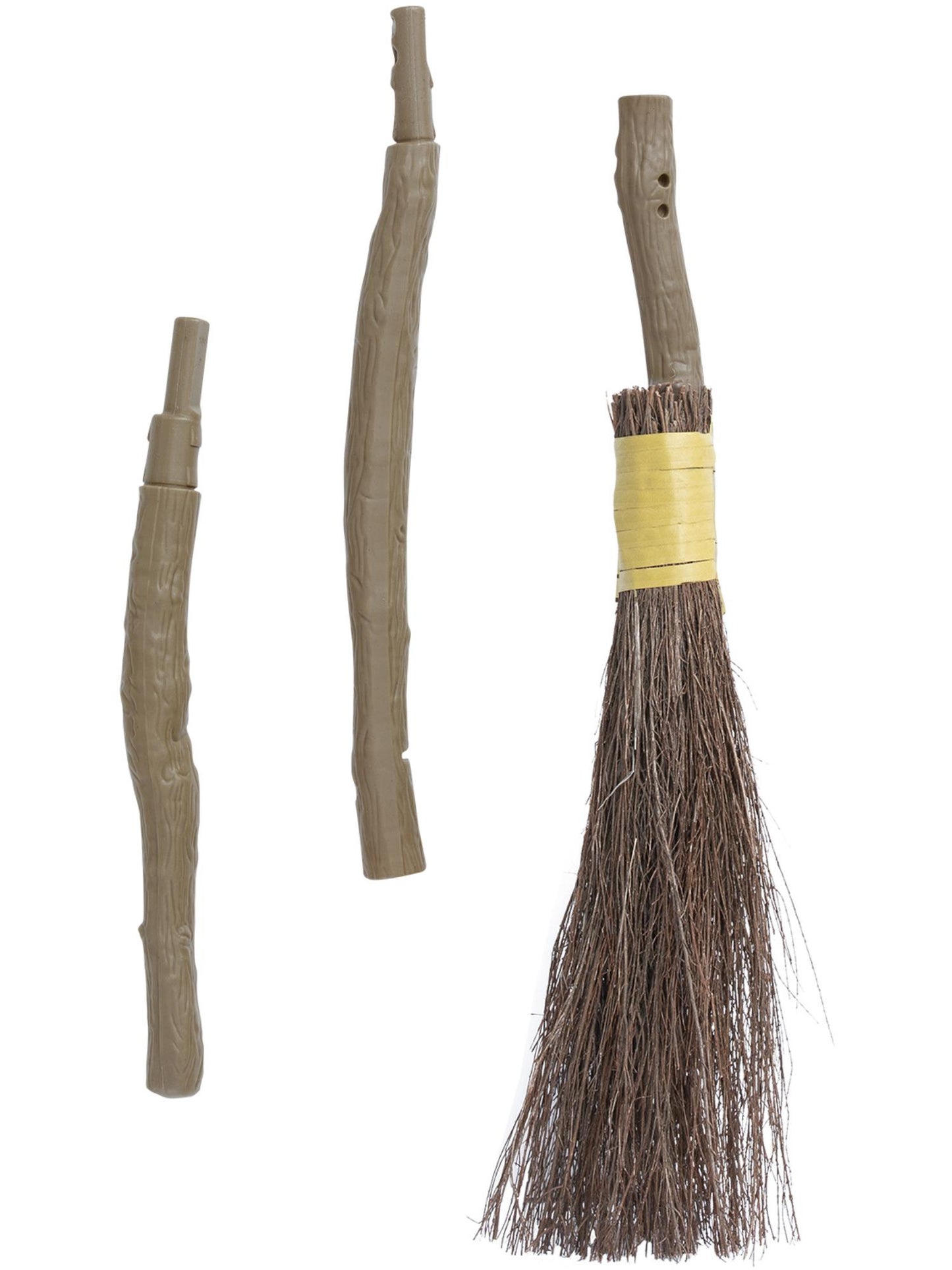 Ausziehbarer authentischer Besenstiel, 3 Stück, 98 cm