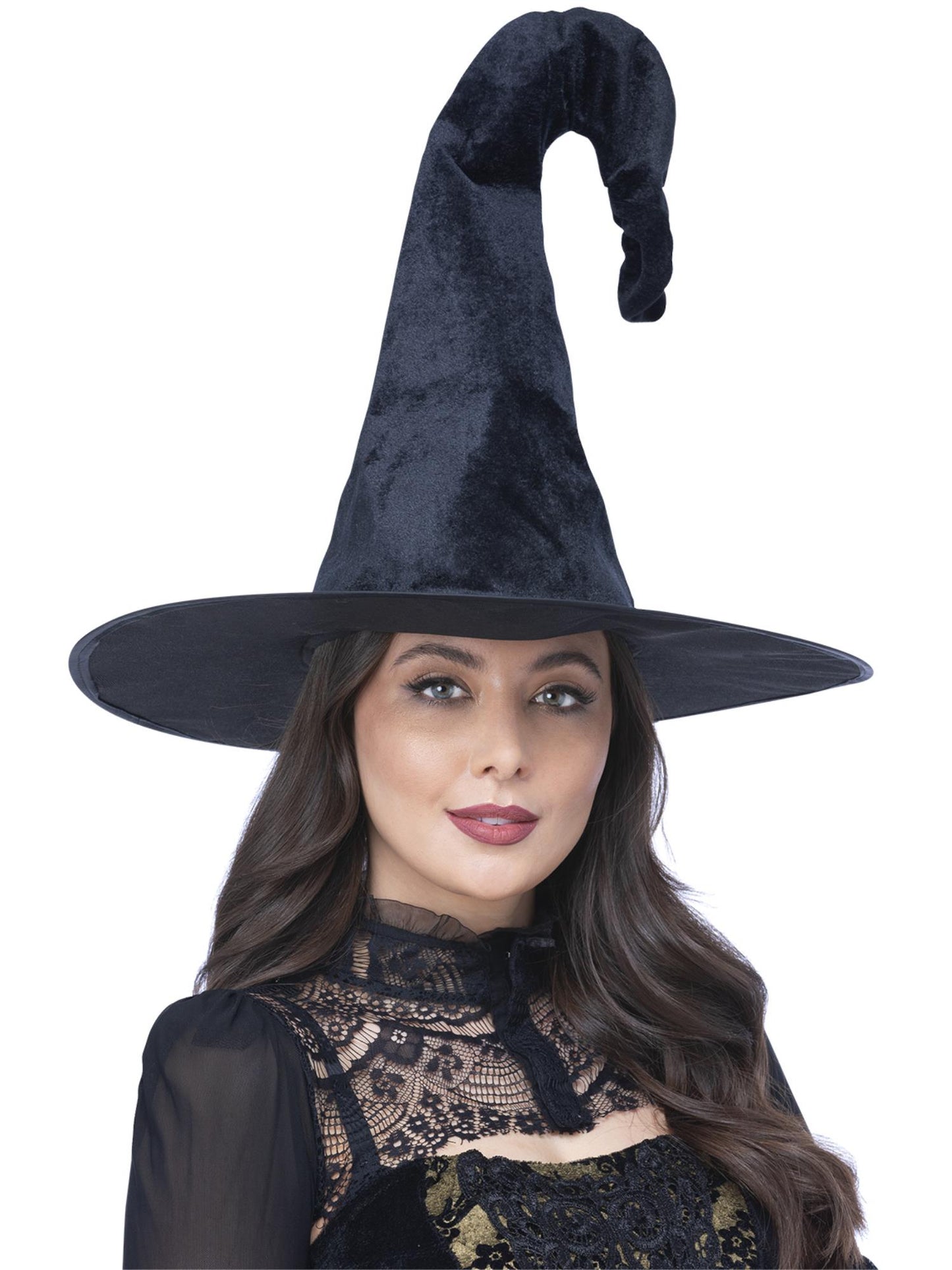 Chapeau de sorcière gothique Coven, Grand, Velours