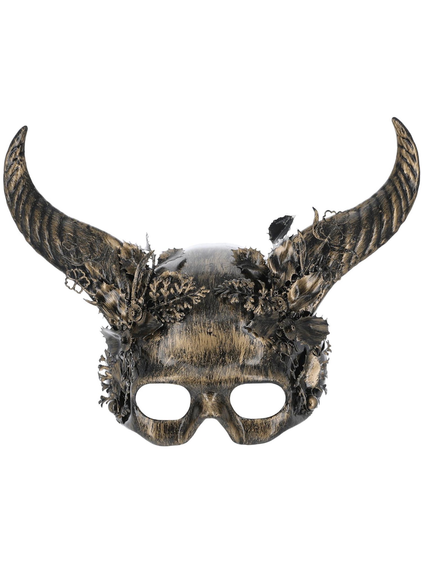 Deluxe Gold Horned Masquerade Mask Wholesale