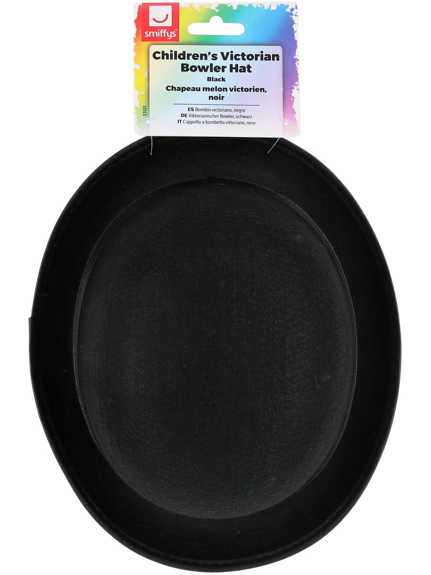 Bombín victoriano, negro