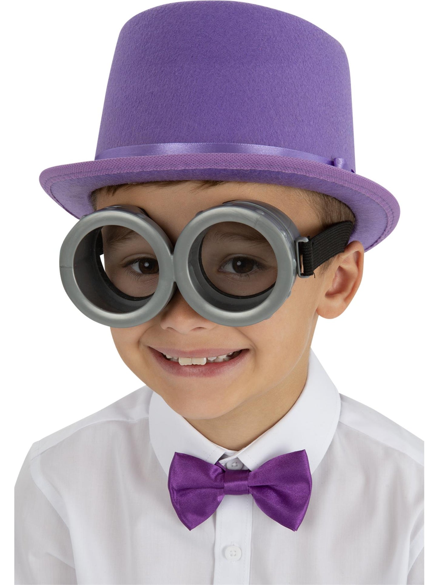 Lunettes grises pour enfants, verres clairs