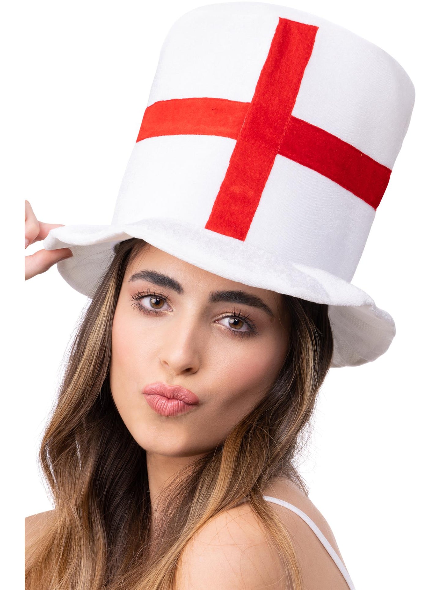 Sombrero de copa de lujo con la bandera de Inglaterra