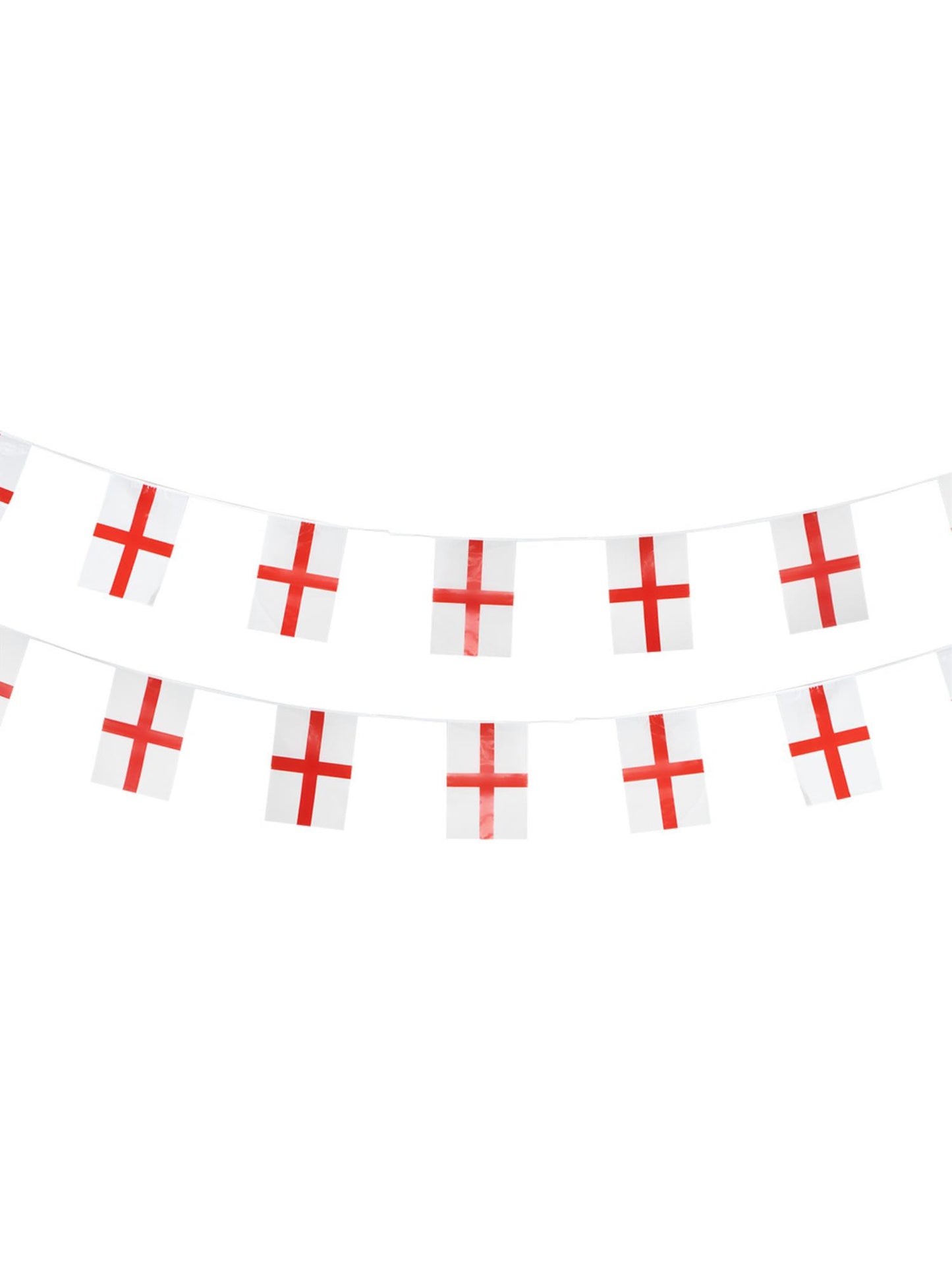 England Flag Rectangle Bunting, Plastic Wholesale