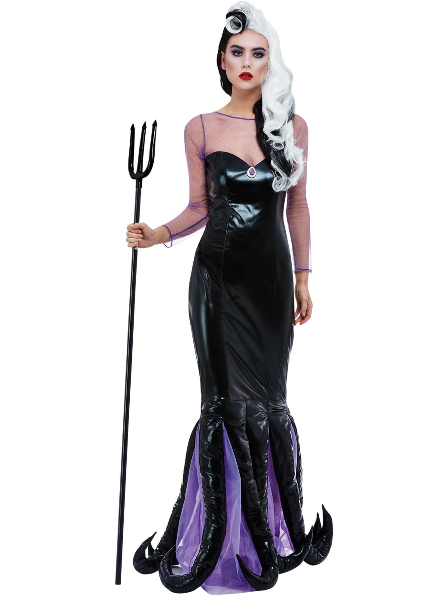 Evil Sea Witch Costume, Black Wholesale