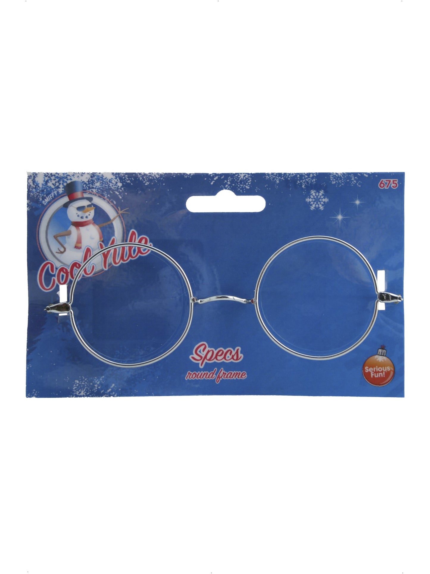 Gafas metálicas de Papá Noel, Plateadas