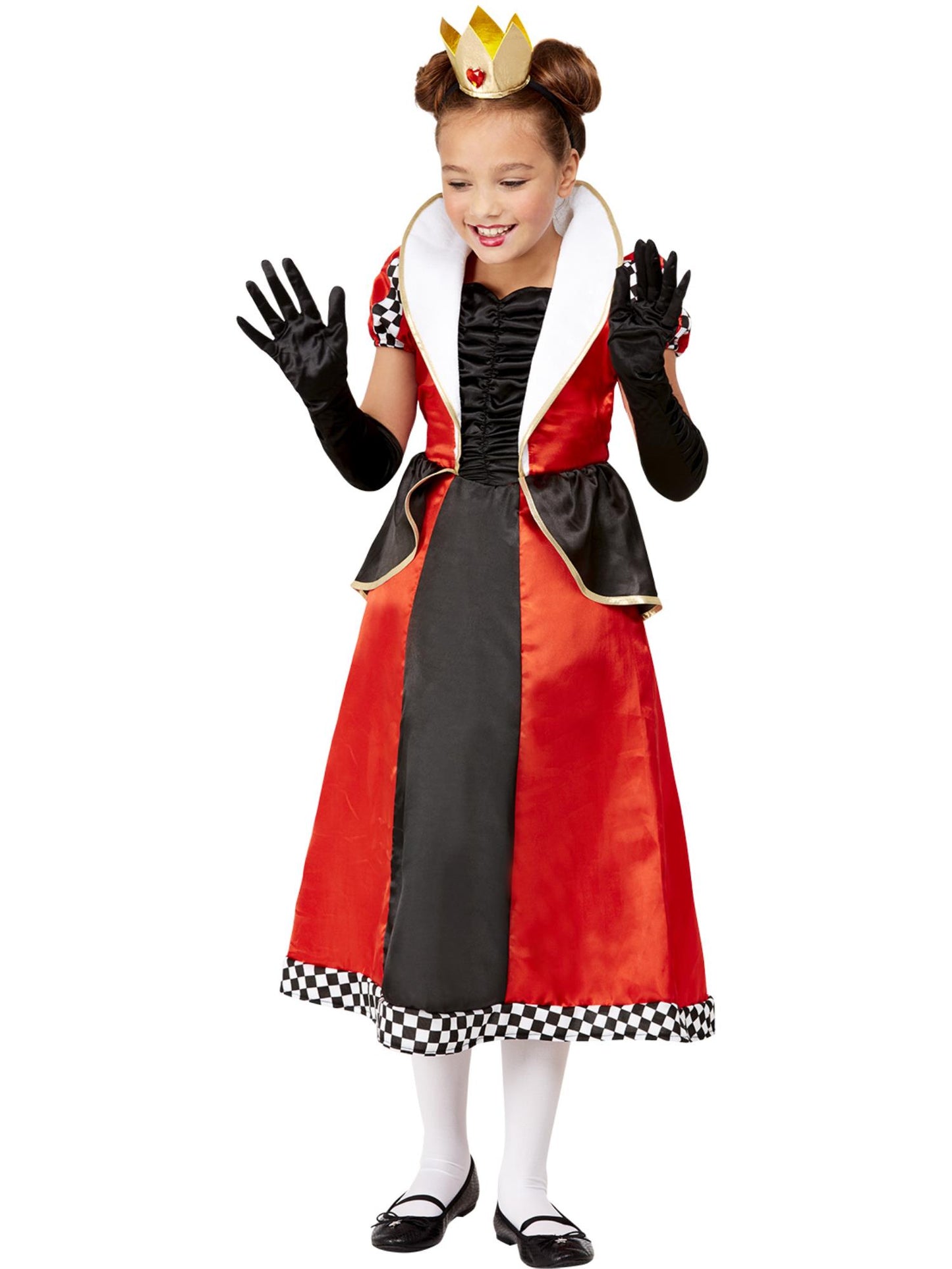 Déguisement de la Reine de cœur, Rouge, Robe et bandeau