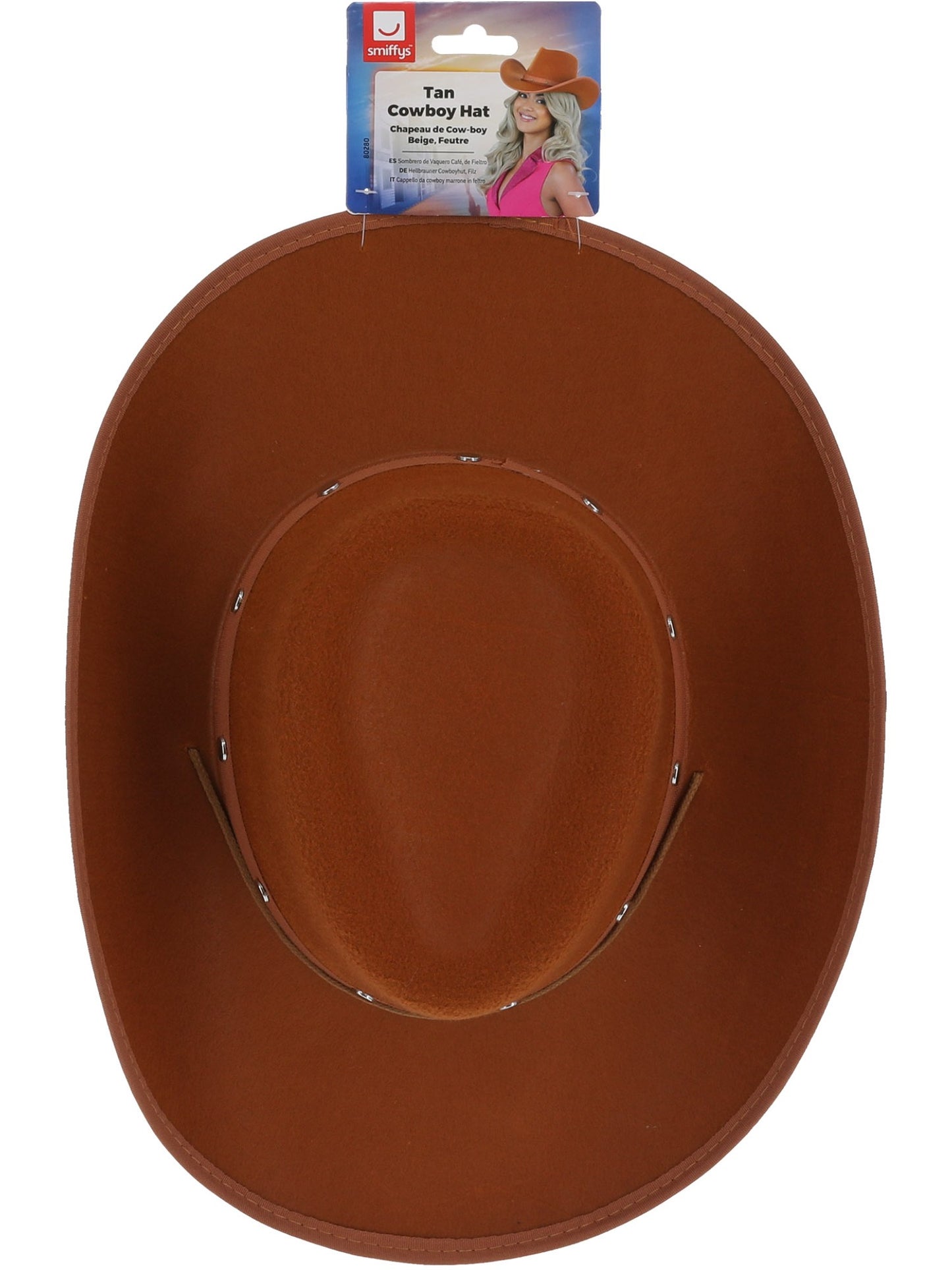 Chapeau de cowboy beige, vente en gros de feutre