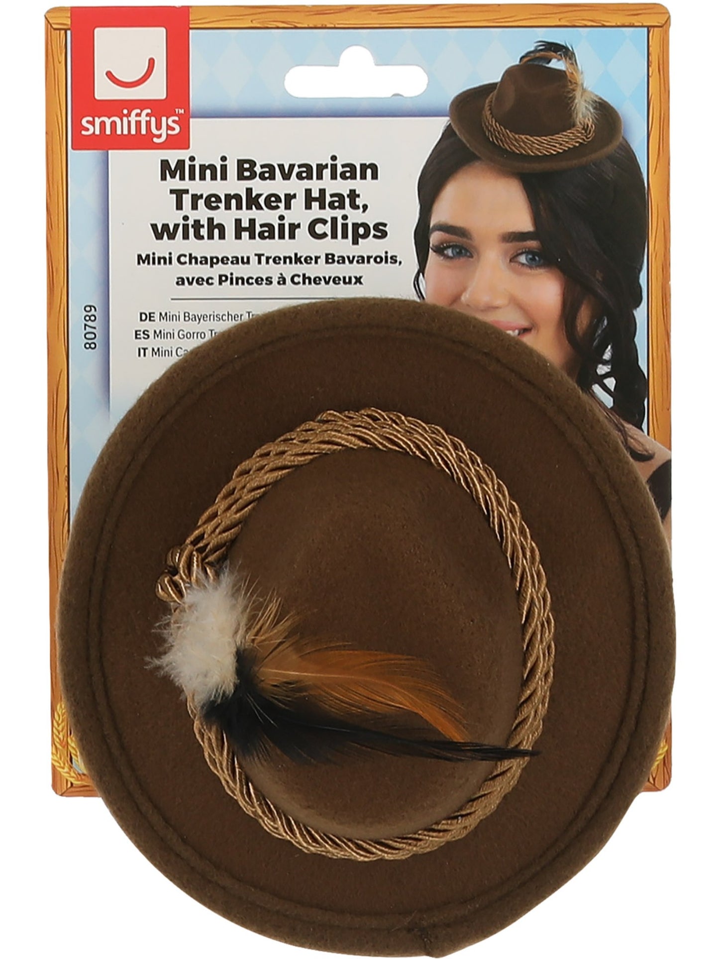 Mini Bavarian Trenker Hat, Brown Wholesale