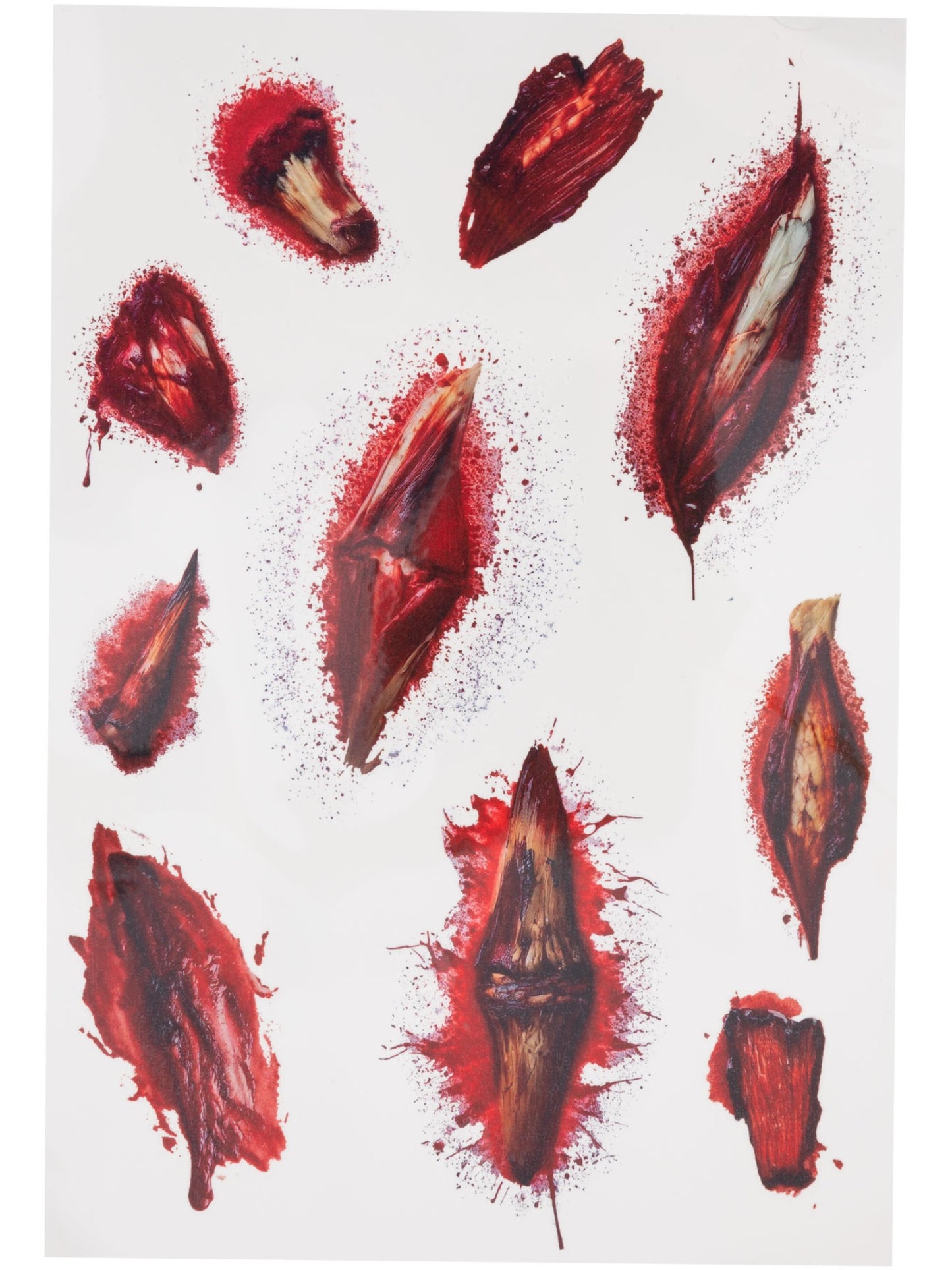 Smiffys Make-Up FX, Horror Wound Tattoo Transfers Wholesale