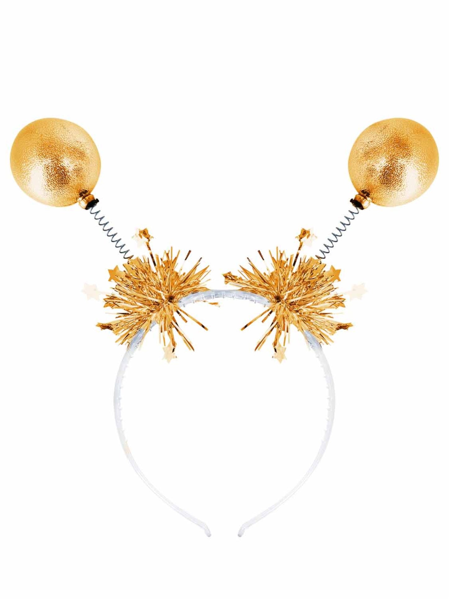 Gold Metallic Ball Bopper Headband Wholesale