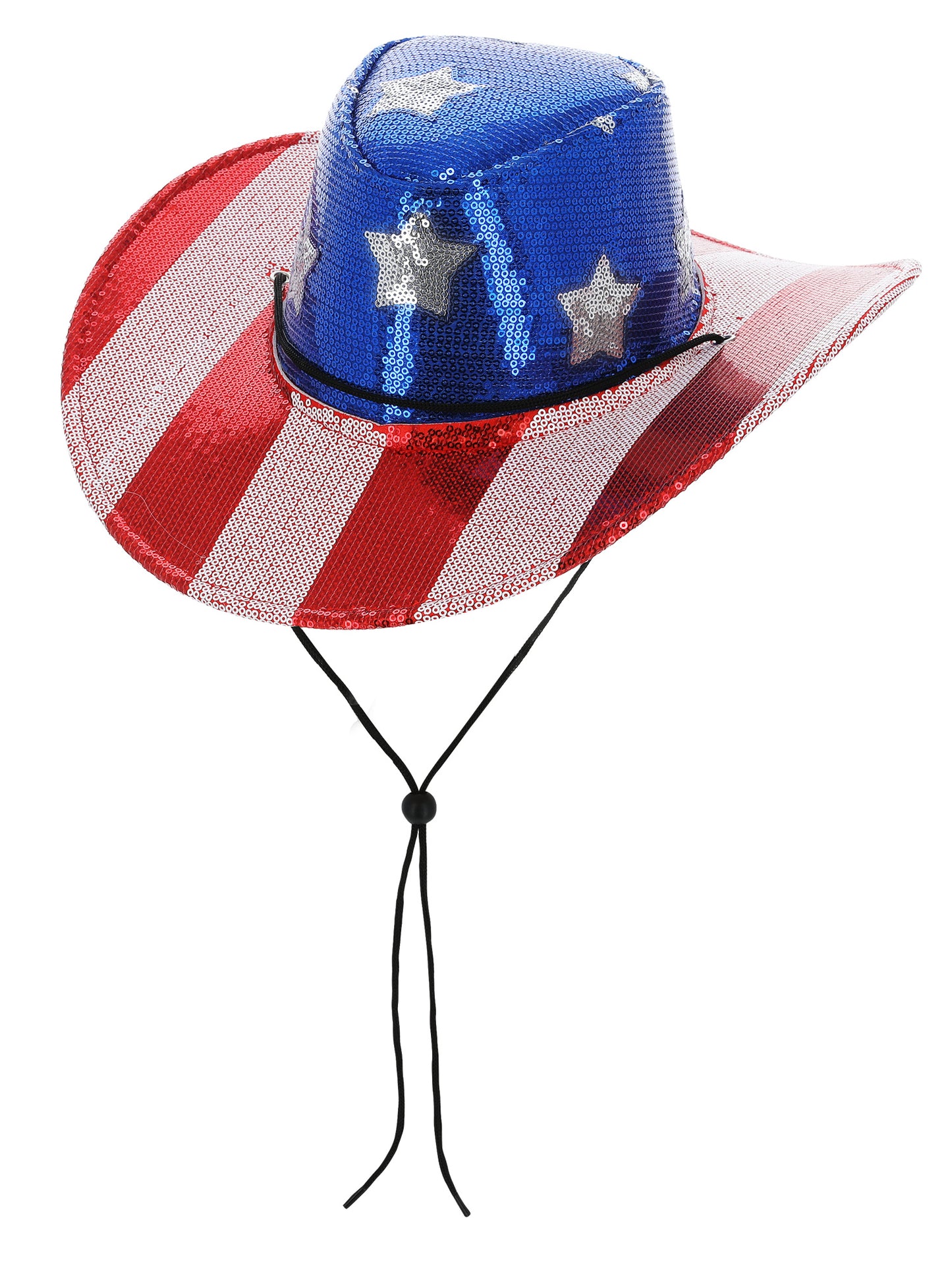 Sequin Stars & Stripes Cowboy Hat Wholesale