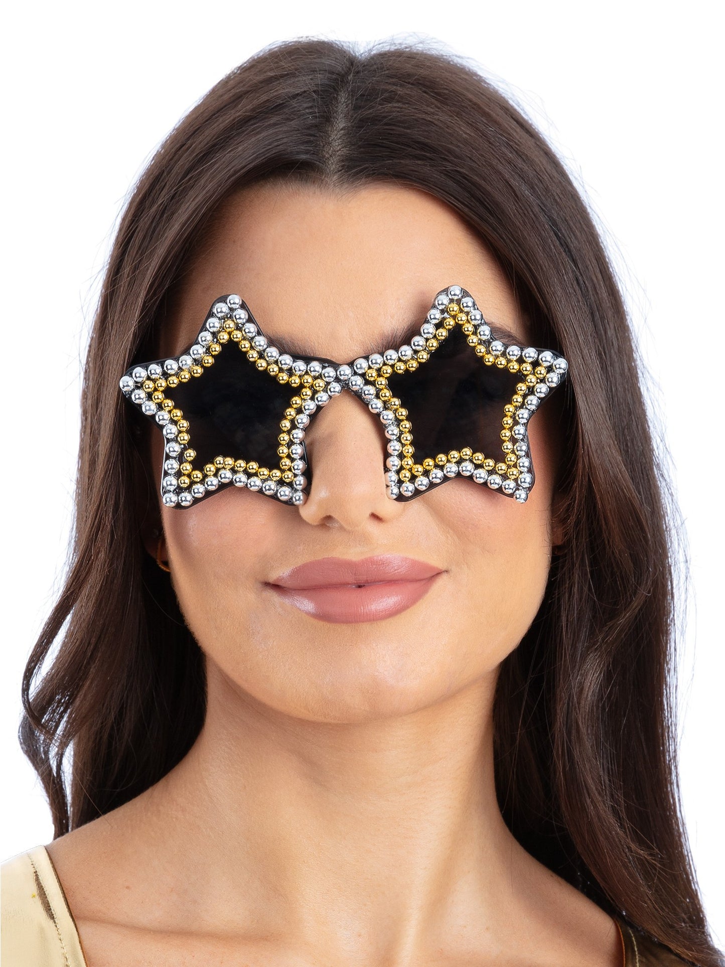 Gold & Silver Embellished Star Specs Wholesale