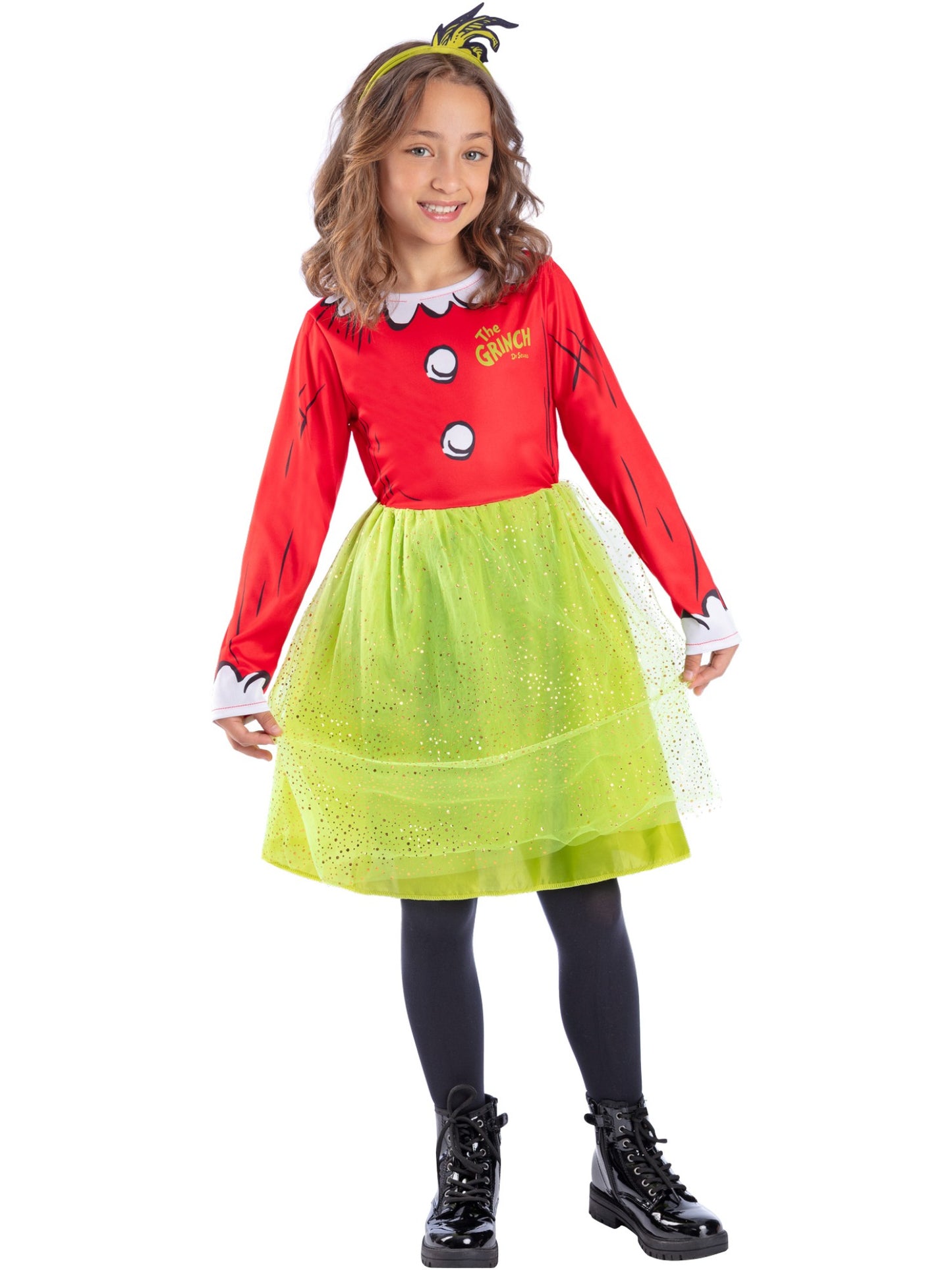 Dr Seuss The Grinch Santa Girls Costume Wholesale