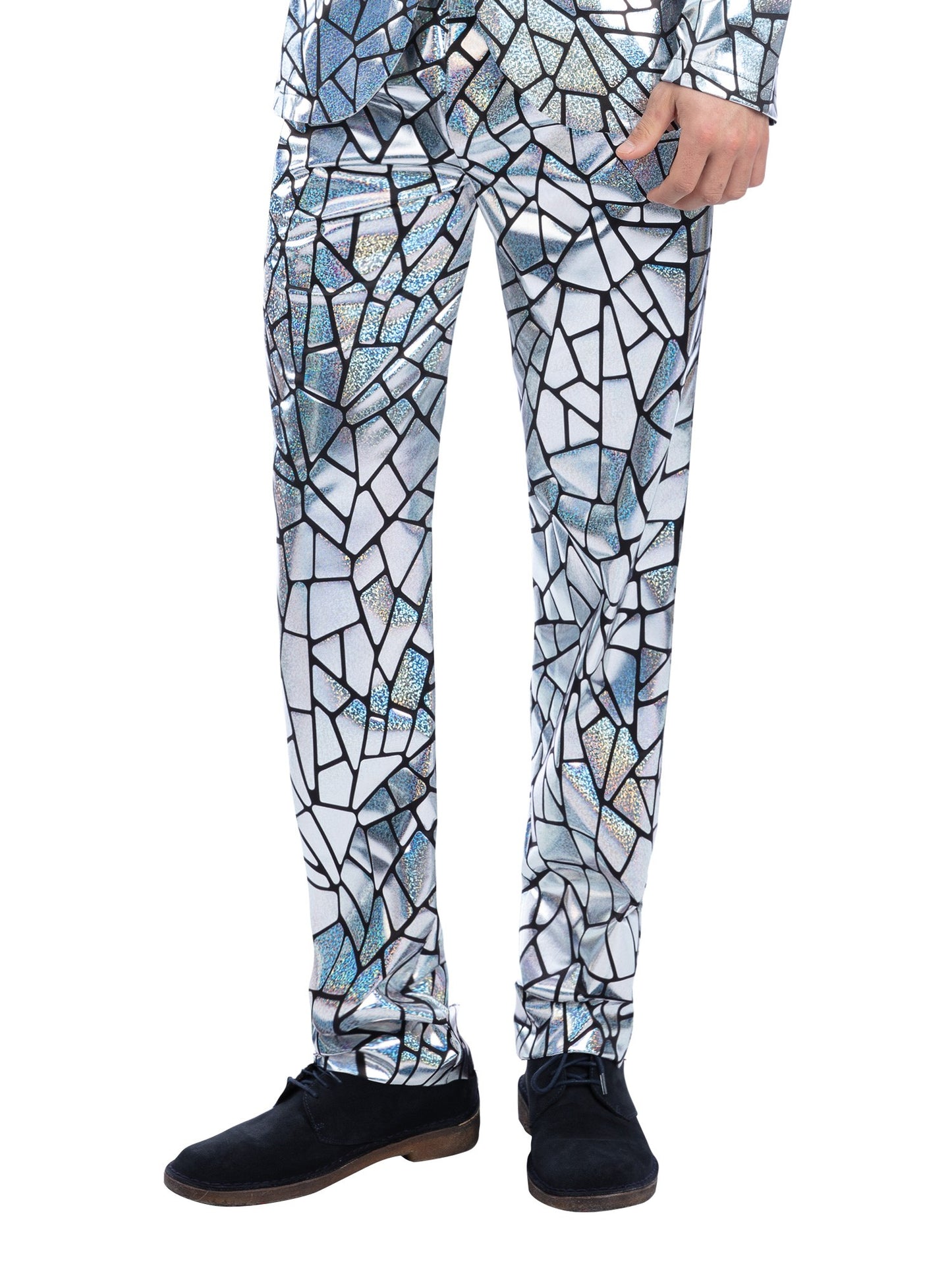 Mirror Mirror Trousers, Holographic Iridescent Wholesale