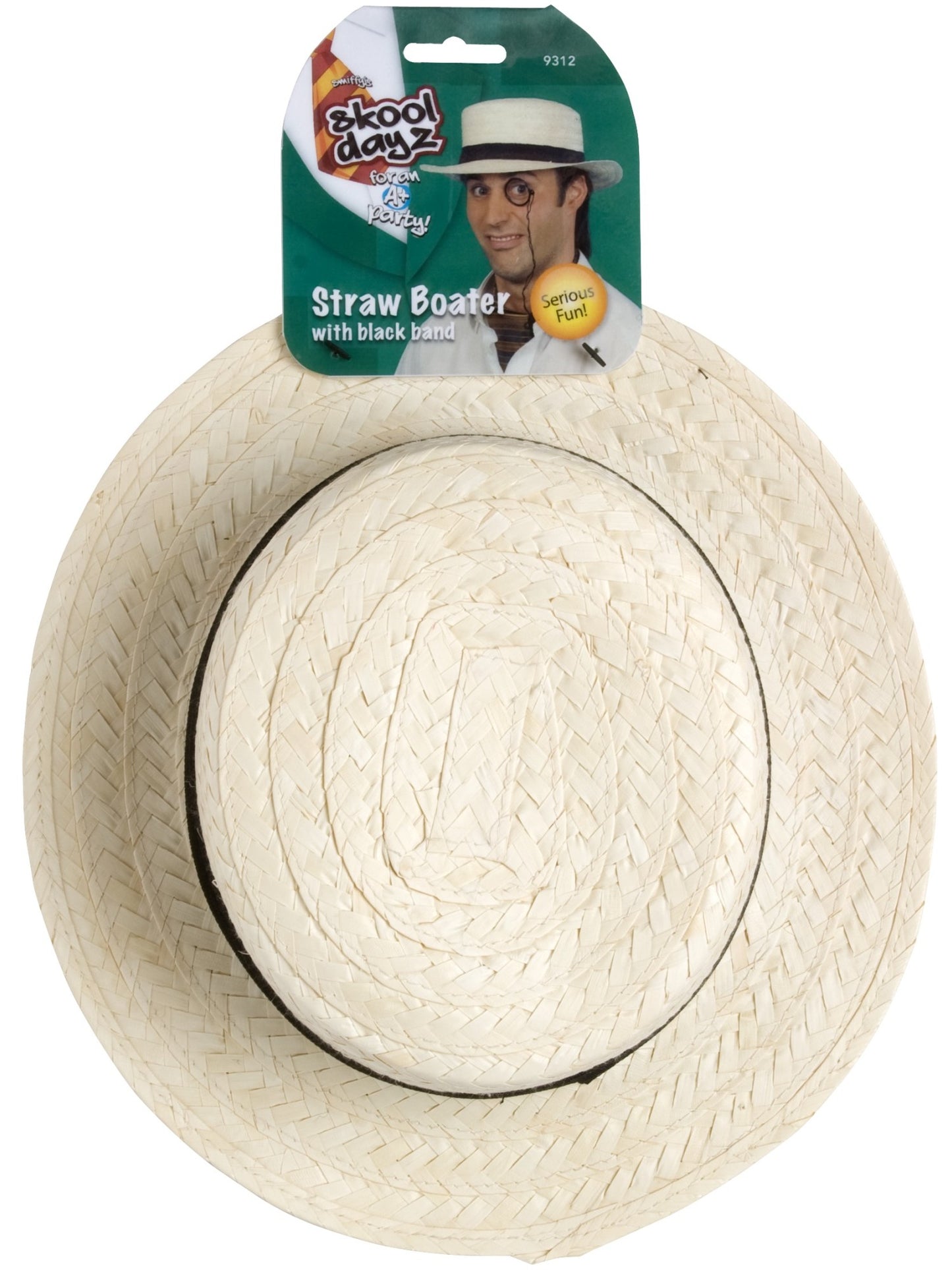 Straw Boater Hat, Cream Wholesale
