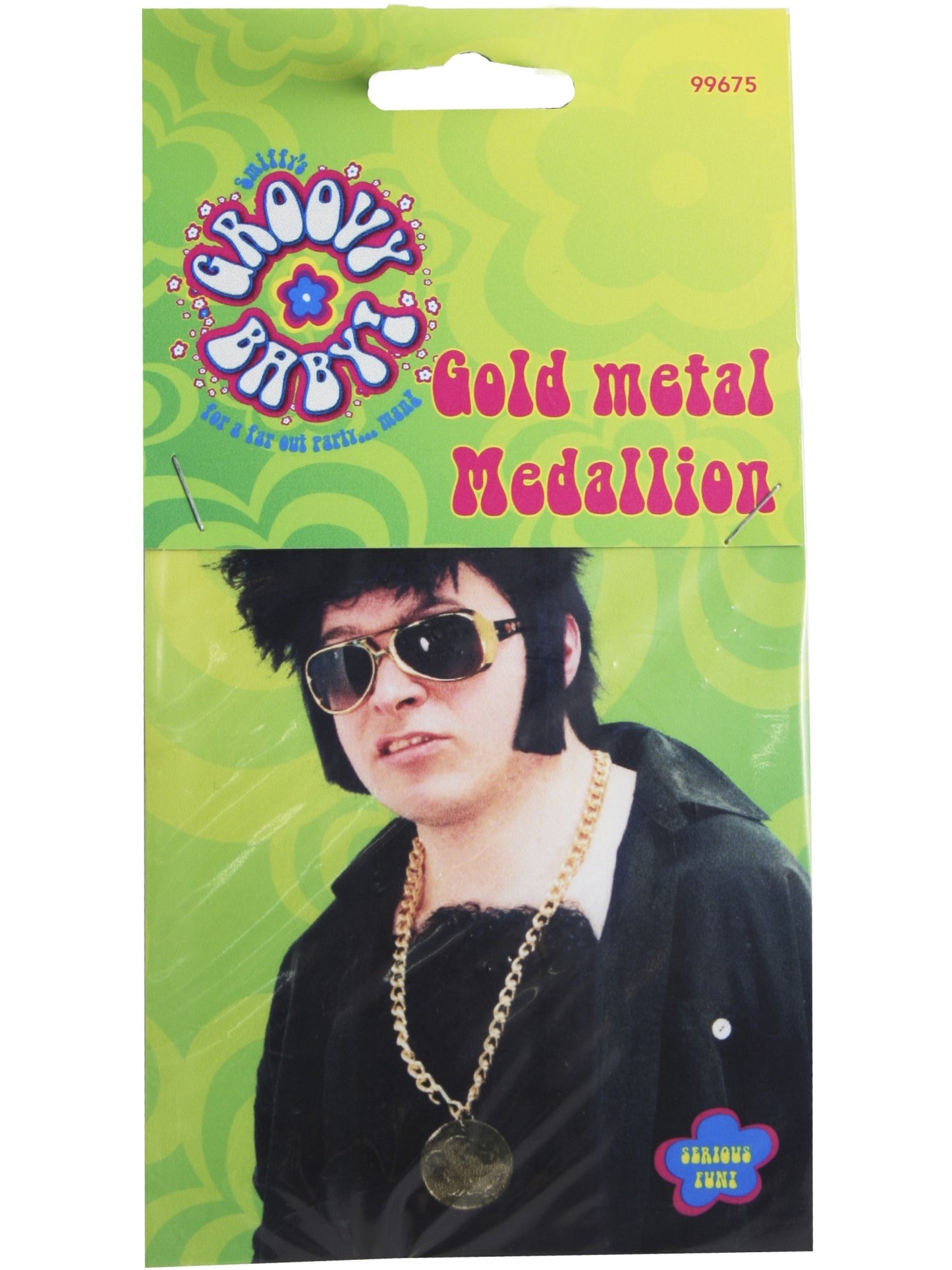 Gold Metal Medallion On Chain, Gold Wholesale