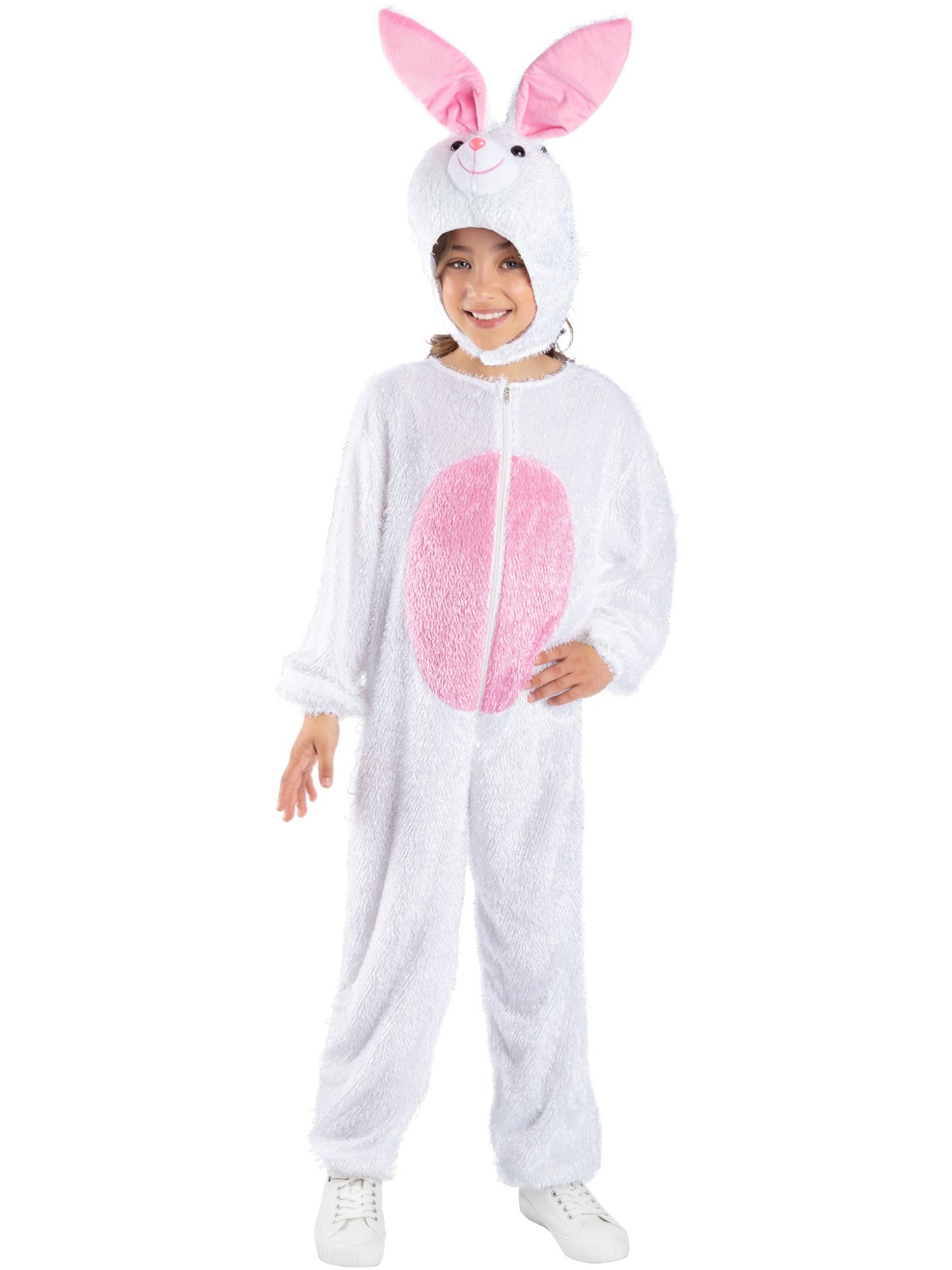 Costume de lapin, comprend la combinaison pantalon avec capuche
