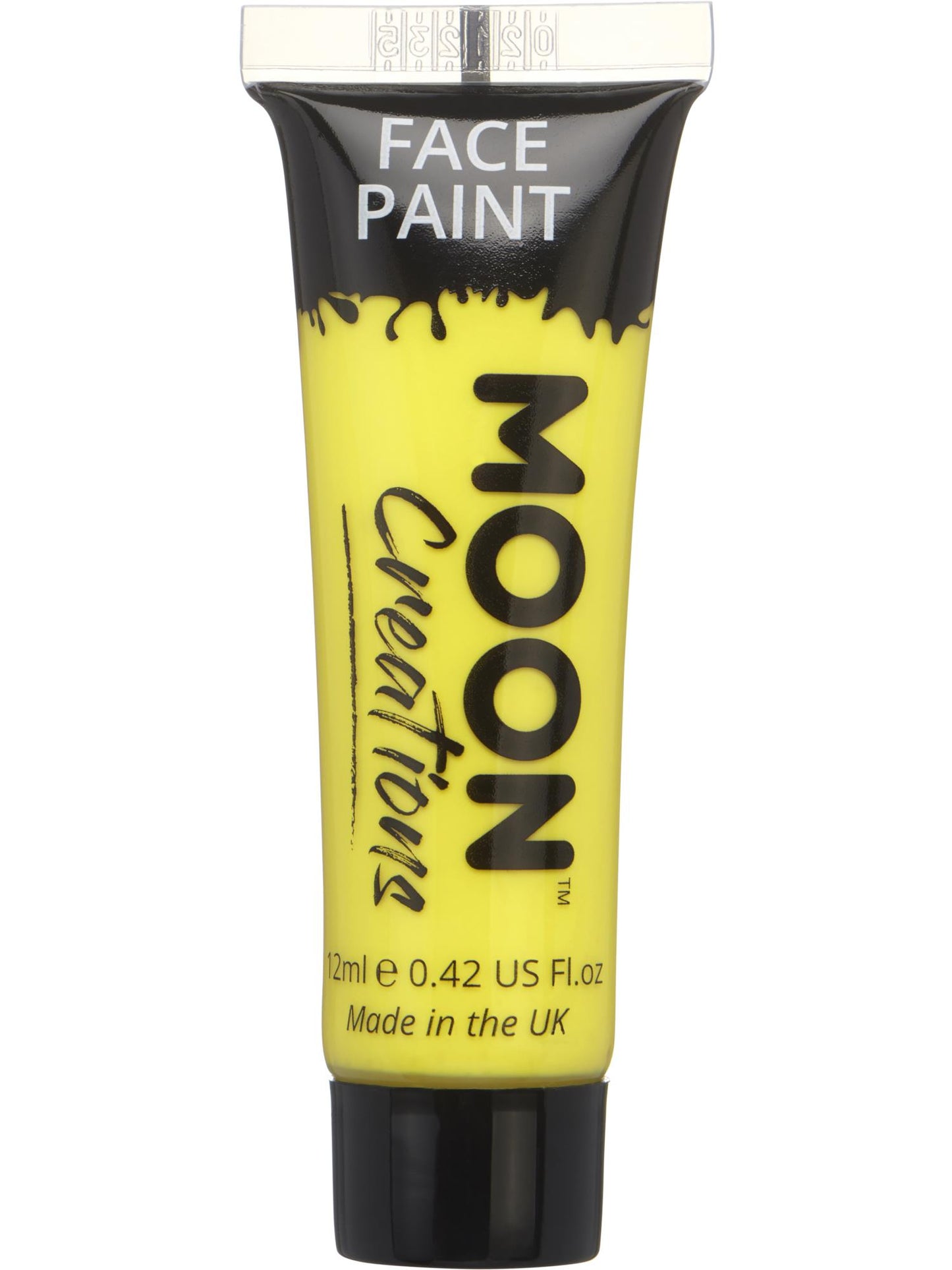 Peinture pour le visage et le corps Moon Creations, jaune, vente en gros