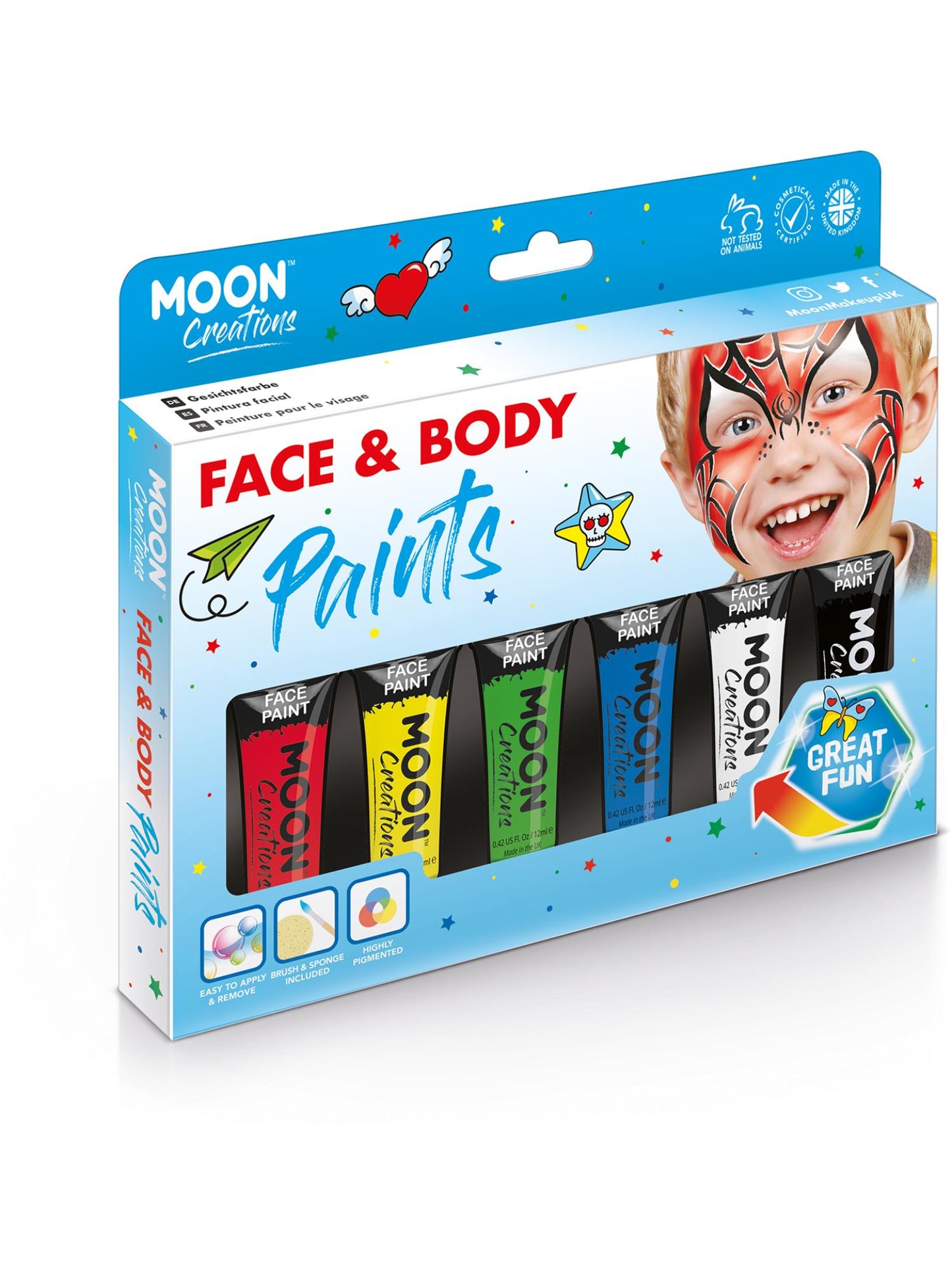 Moon Creations Face & Body Paint, Assorted Wholesale