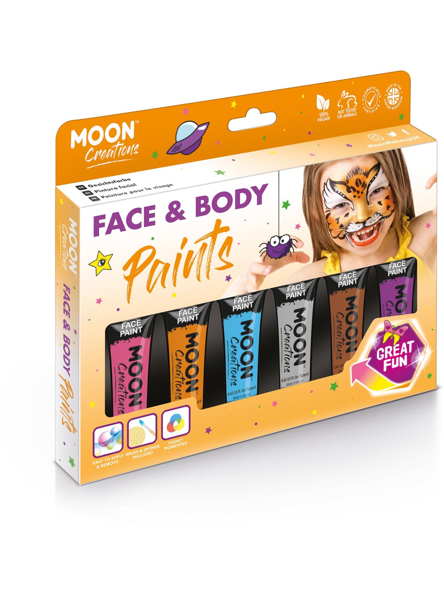 Moon Creations Face & Body Paint, Assorted Wholesale