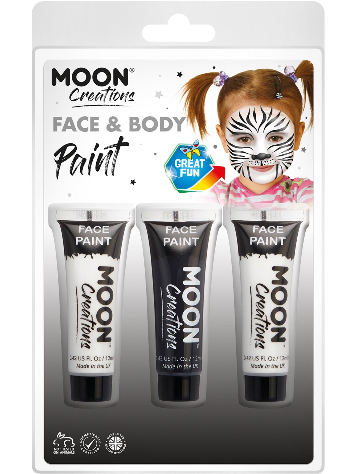 Peinture pour le visage et le corps Moon Creations, vente en gros