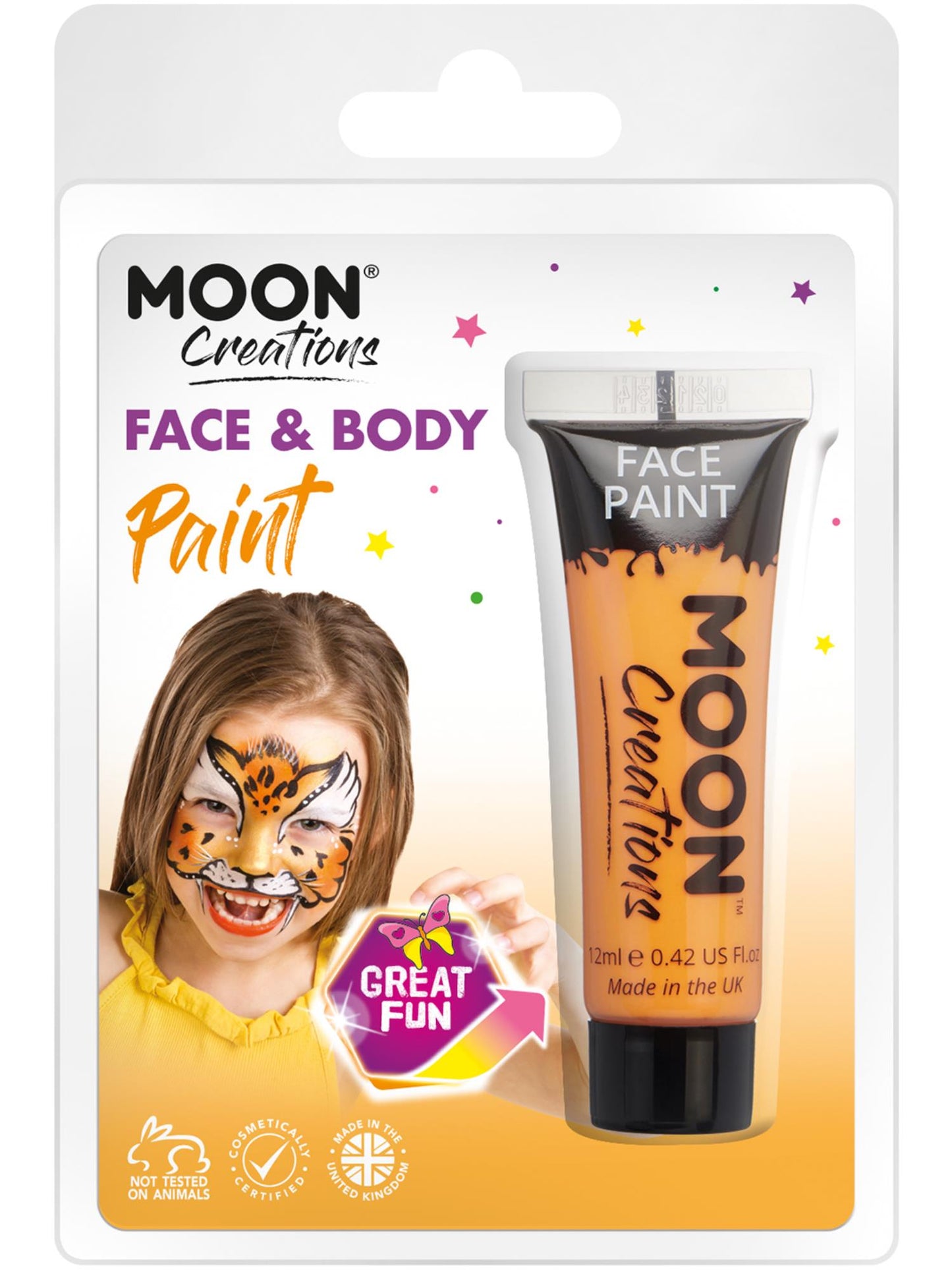 Moon Creations Face & Body Paint, Orange Wholesale