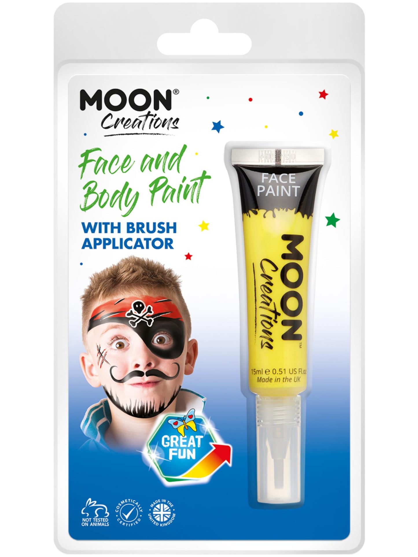 Moon Creations Face & Body Paints, Yellow Wholesale