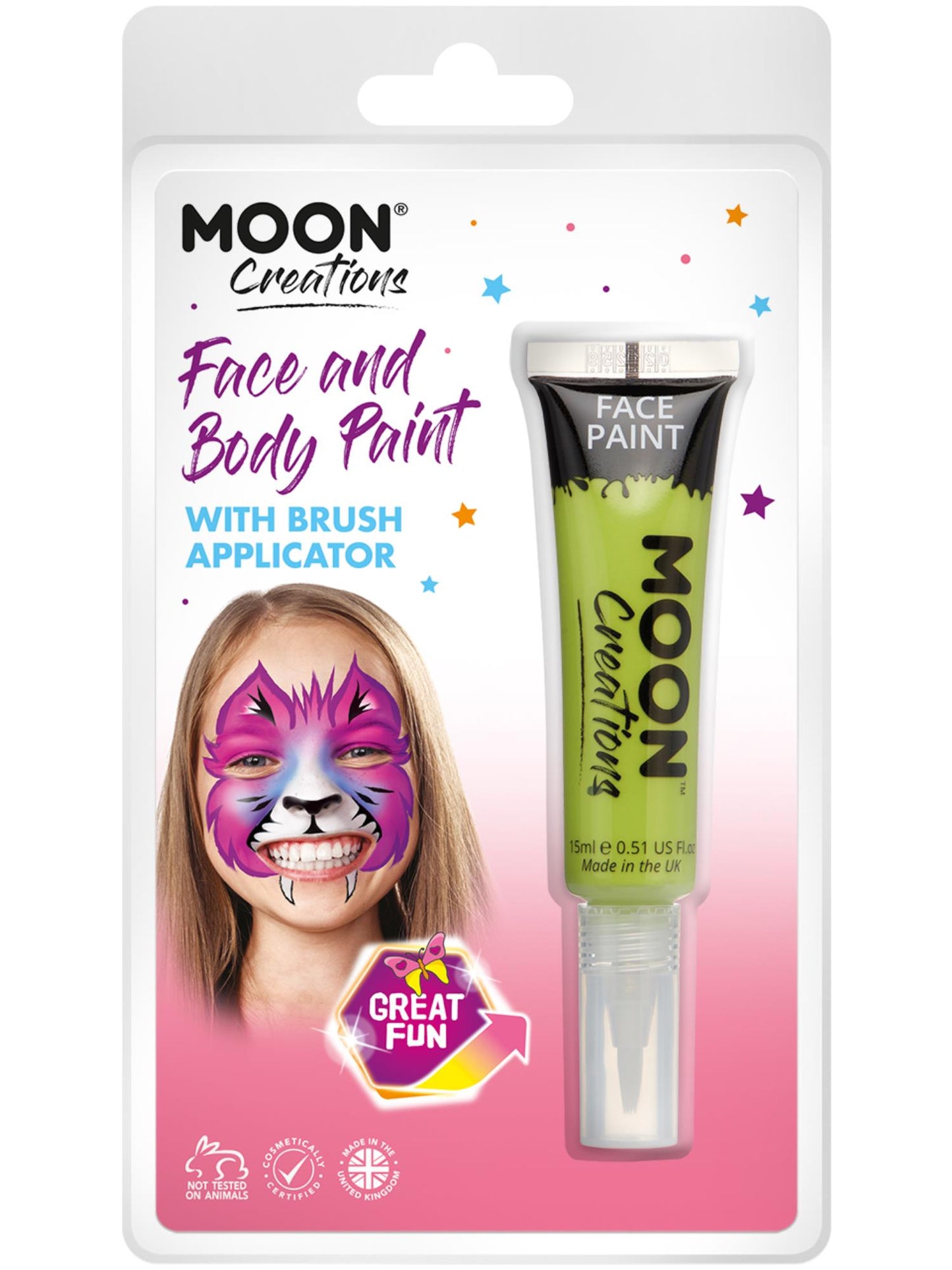 Moon Creations Face & Body Paints, Lime Green Wholesale