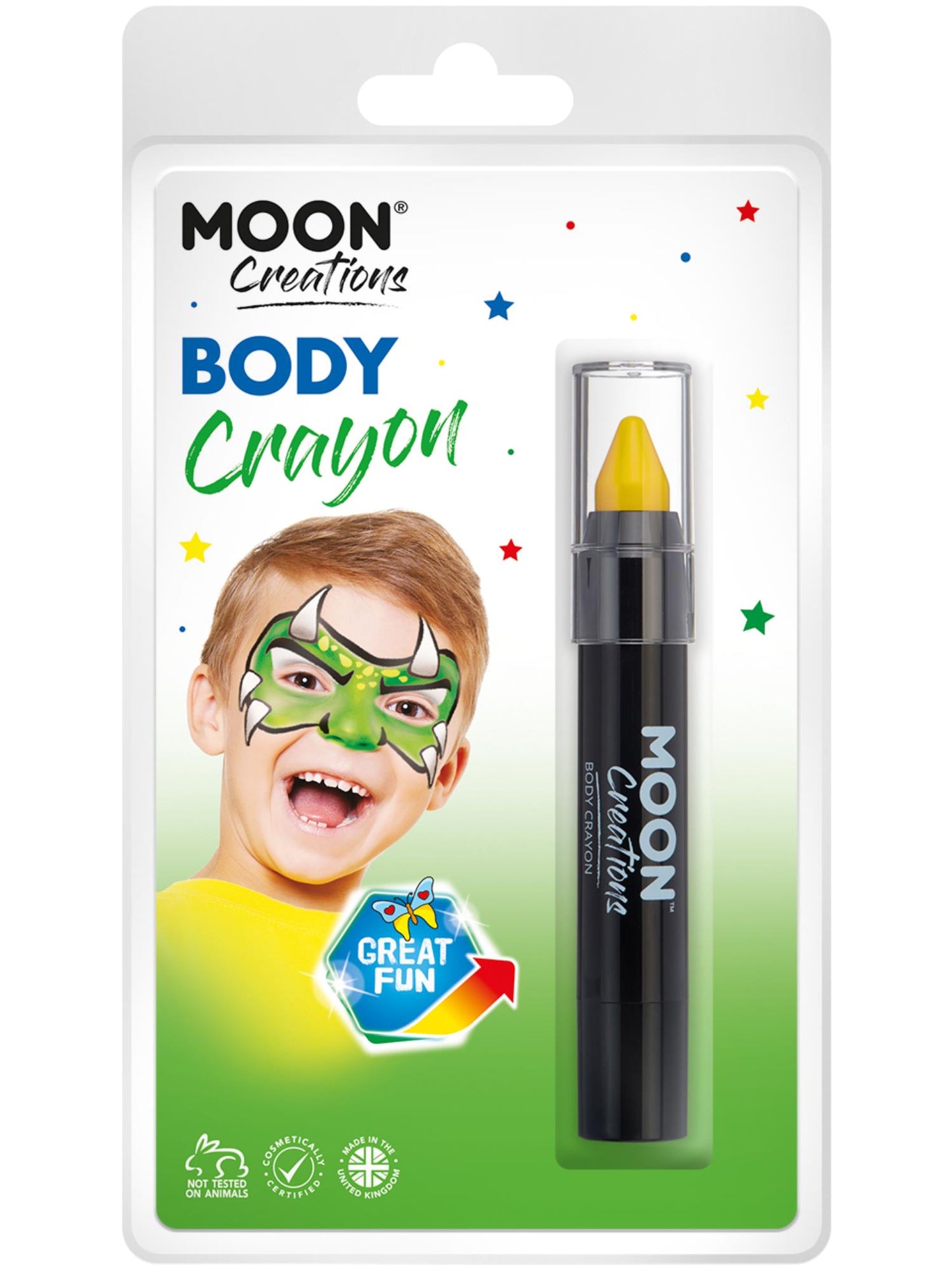 Crayons pour le corps Moon Creations, jaunes, vente en gros