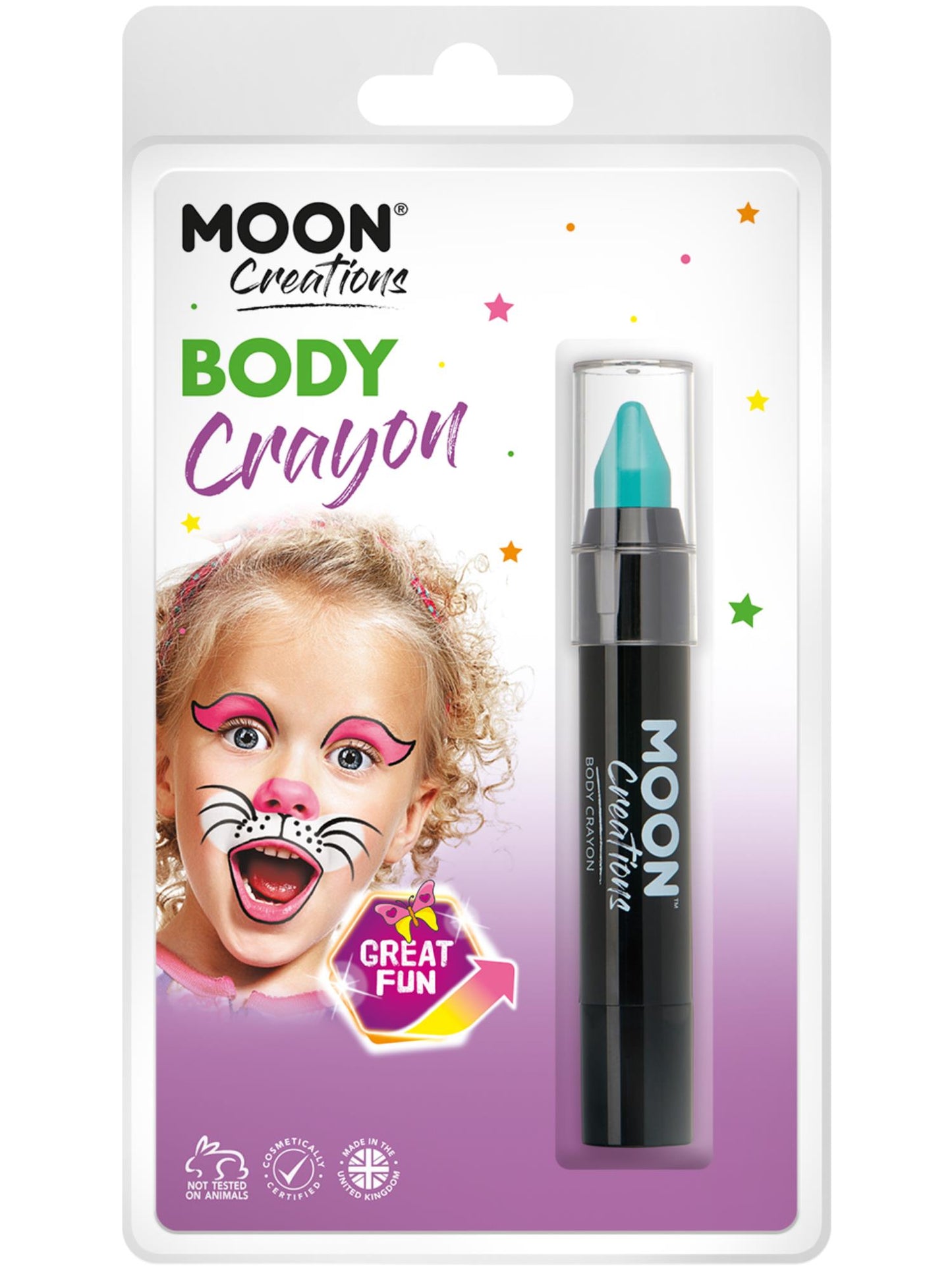 Crayons pour le corps Moon Creations, turquoise, vente en gros