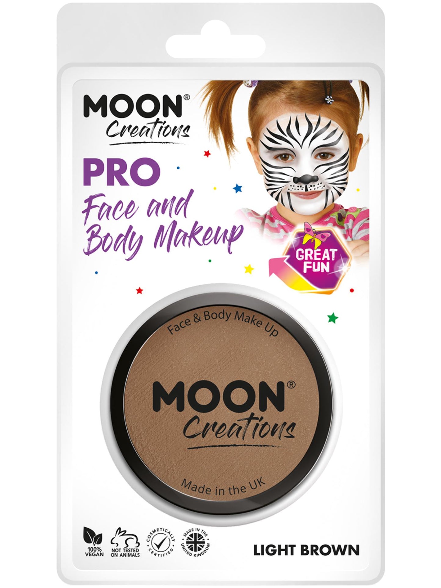 Moon Creations Pro Face Paint Cake Pot,Light Brown Wholesale