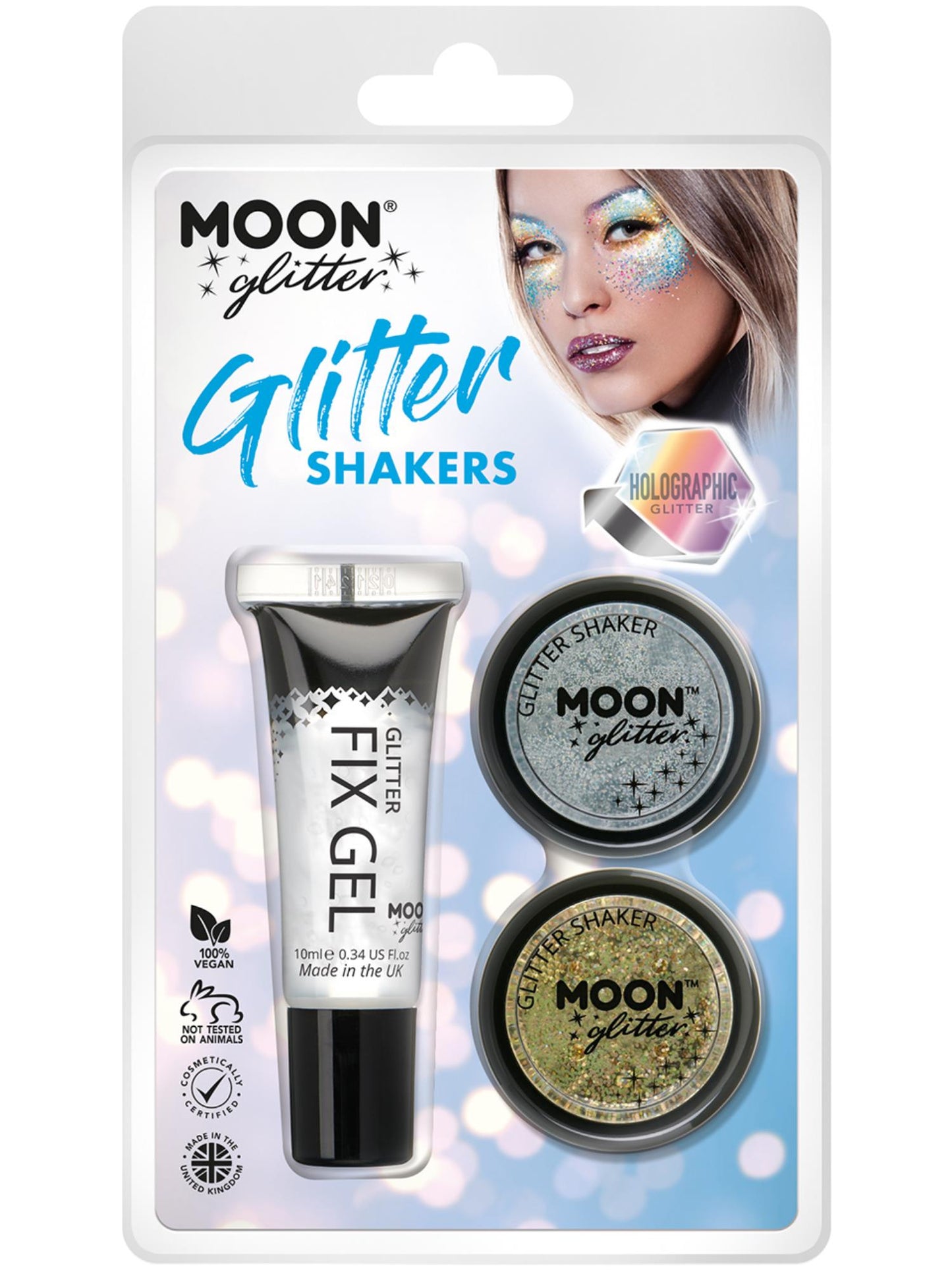 Moon Glitter Holographic Glitter Shakers, Wholesale