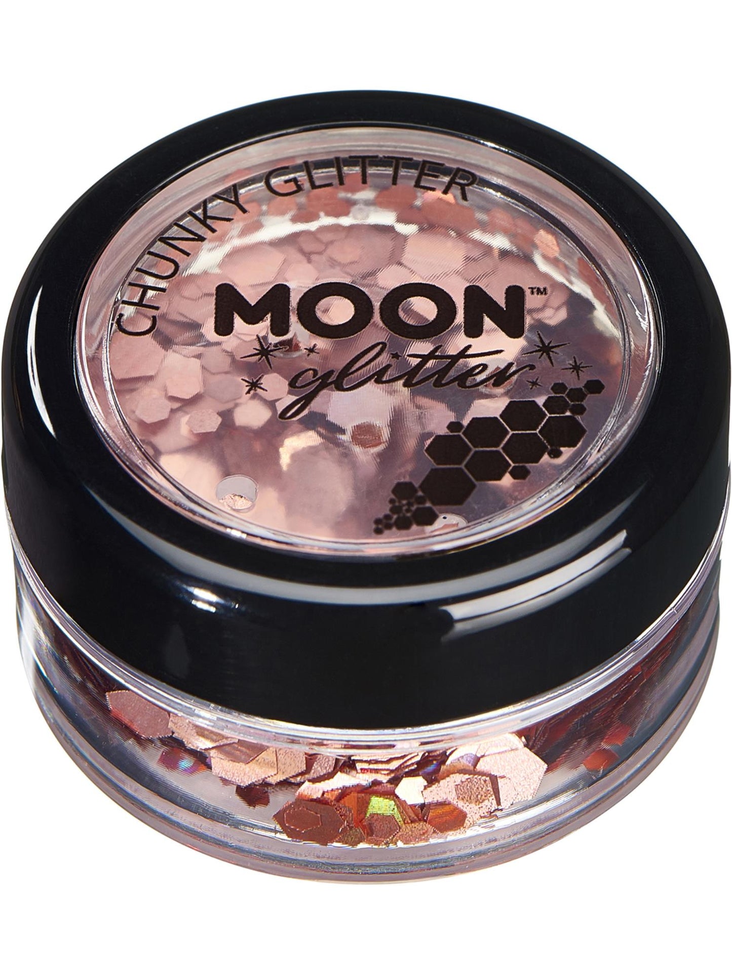 Moon Glitter Holographic Chunky Glitter, Rose Gold Wholesale