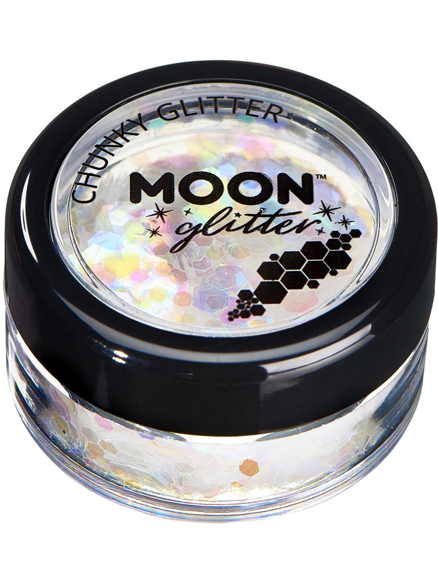 Moon Glitter Iridescent Chunky Glitter, White Wholesale