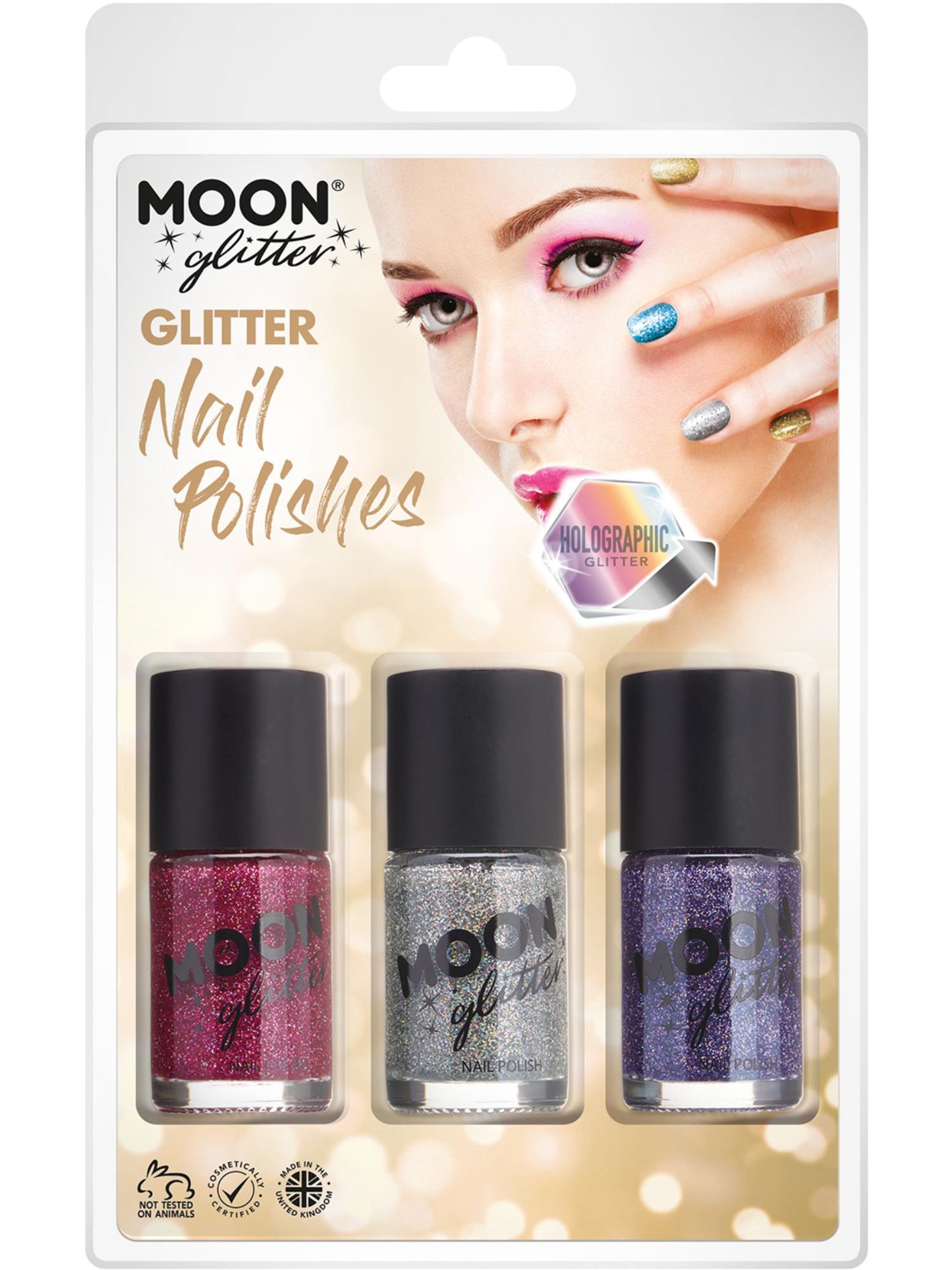 Moon Glitter Holographic Nail Polish, Wholesale