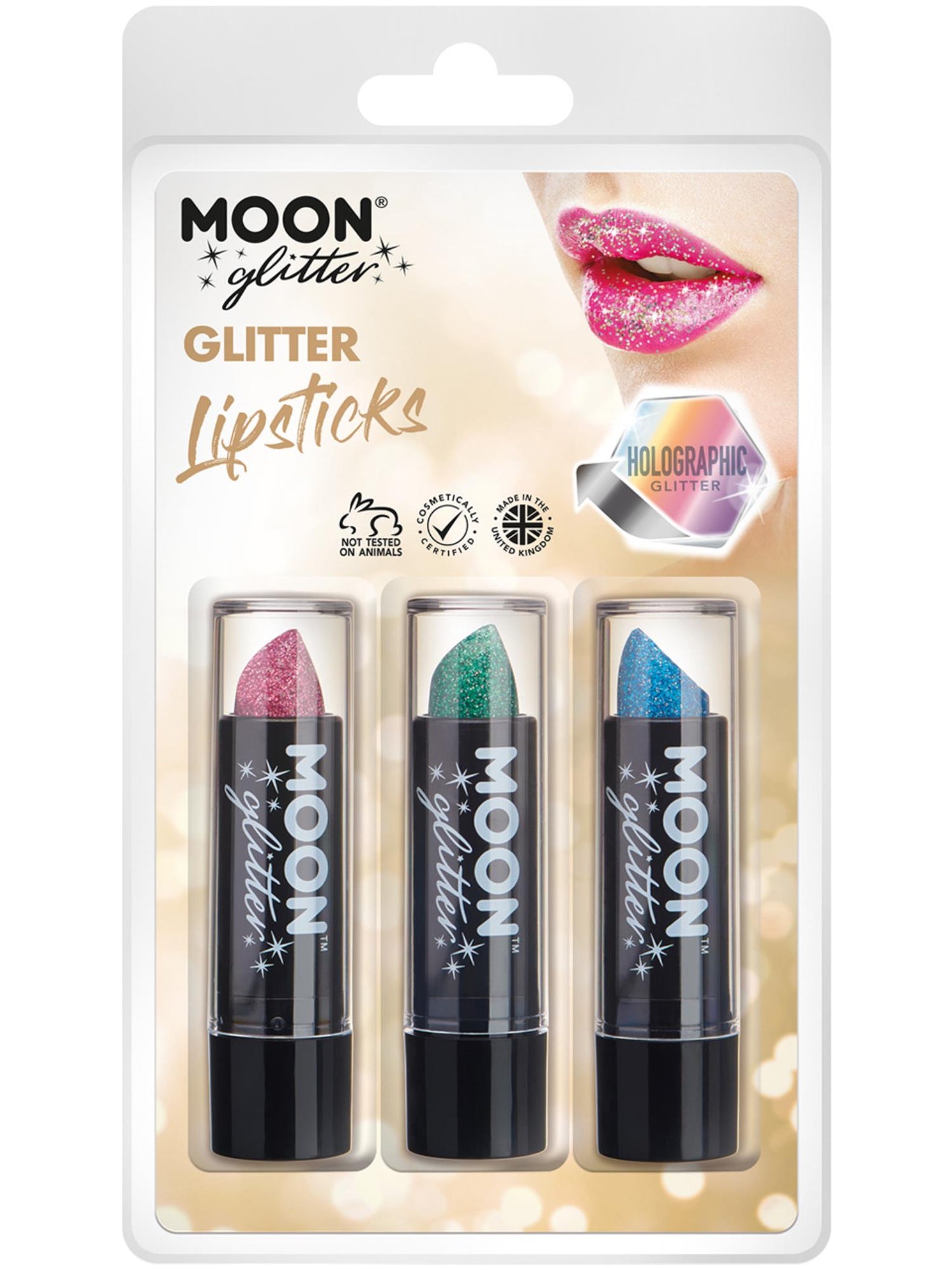 Moon Glitter Holographic Glitter Lipstick, Wholesale