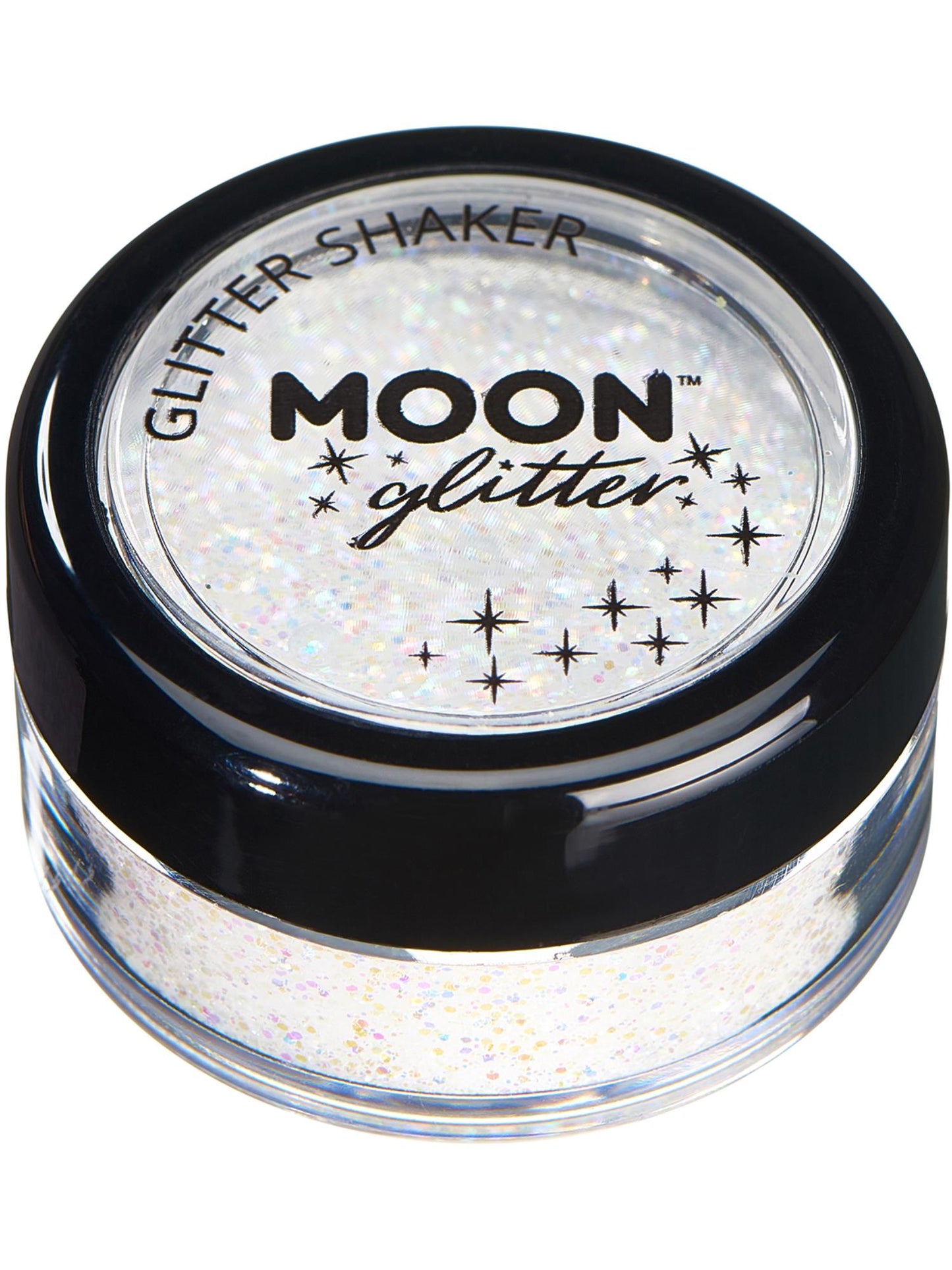 Moon Glitter Pastel Glitter Shakers, White Wholesale