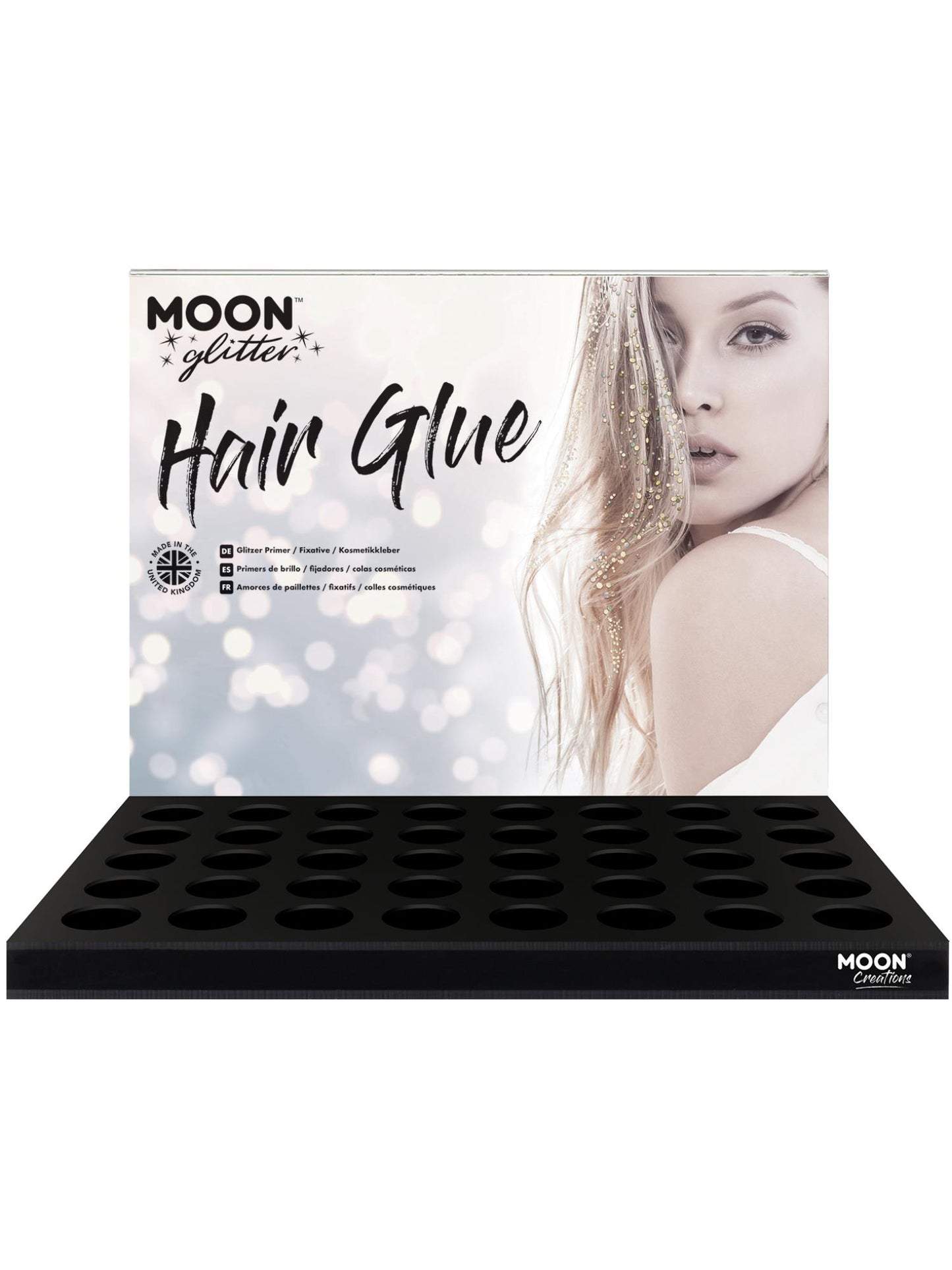 Moon Glitter Hair Glue, Clear Wholesale