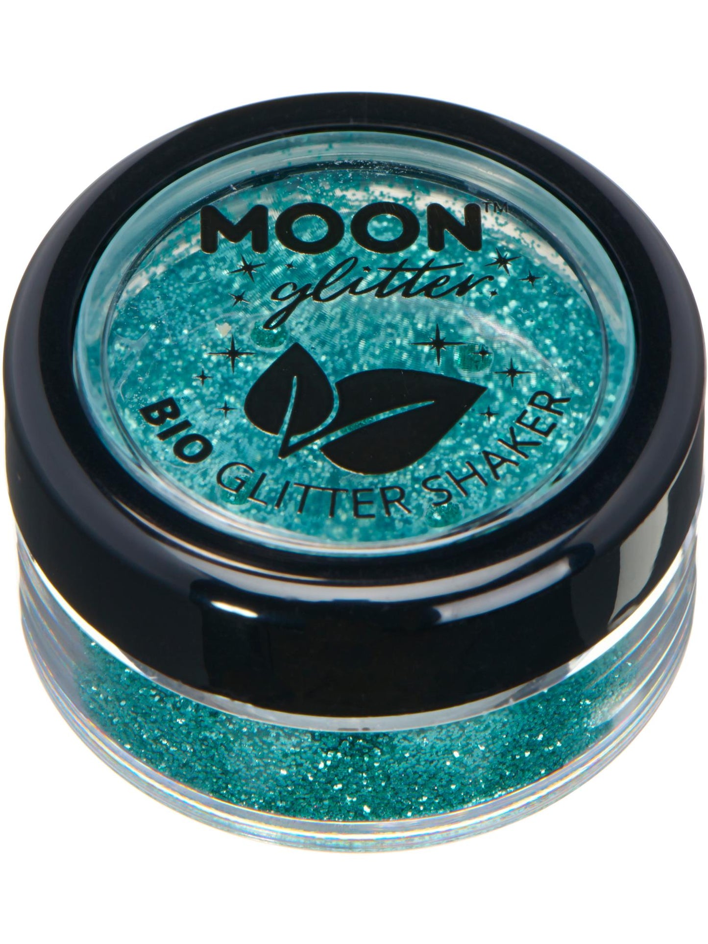 Shakers à paillettes biologiques Moon Glitter, turquoise en gros