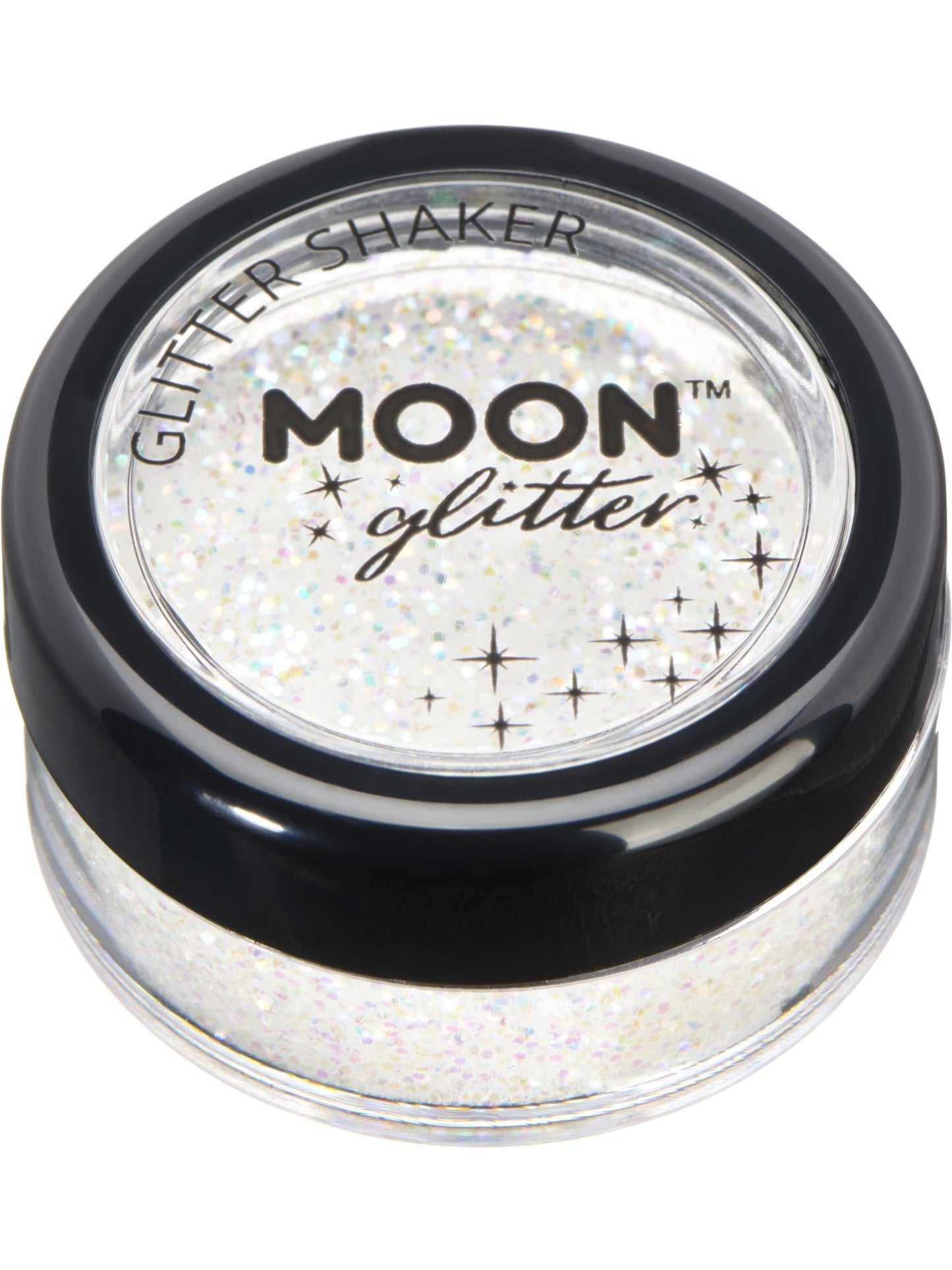 Moon Glitter Iridescent Glitter Shakers, White Wholesale