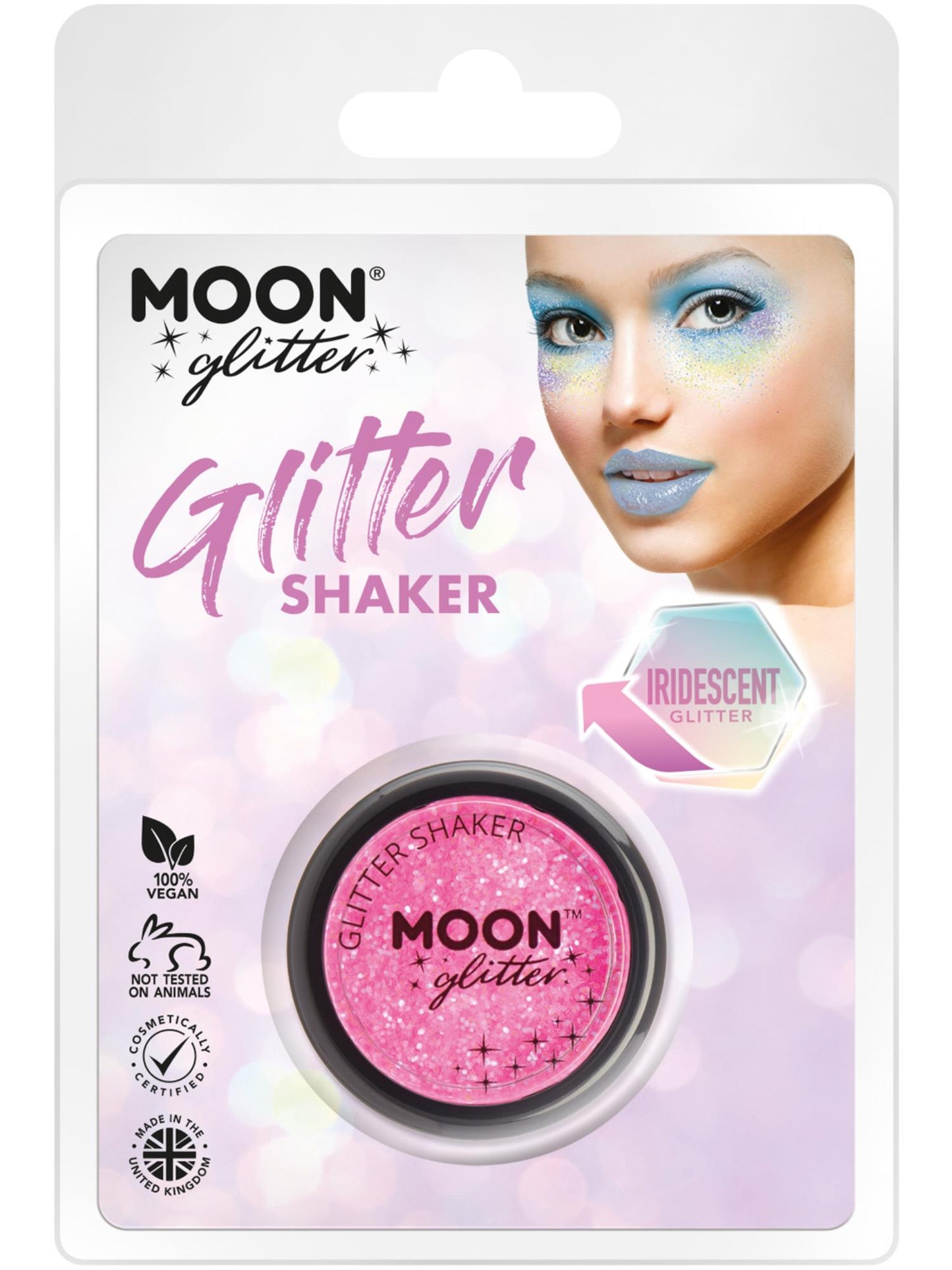 Moon Glitter Iridescent Glitter Shakers, Pink Wholesale