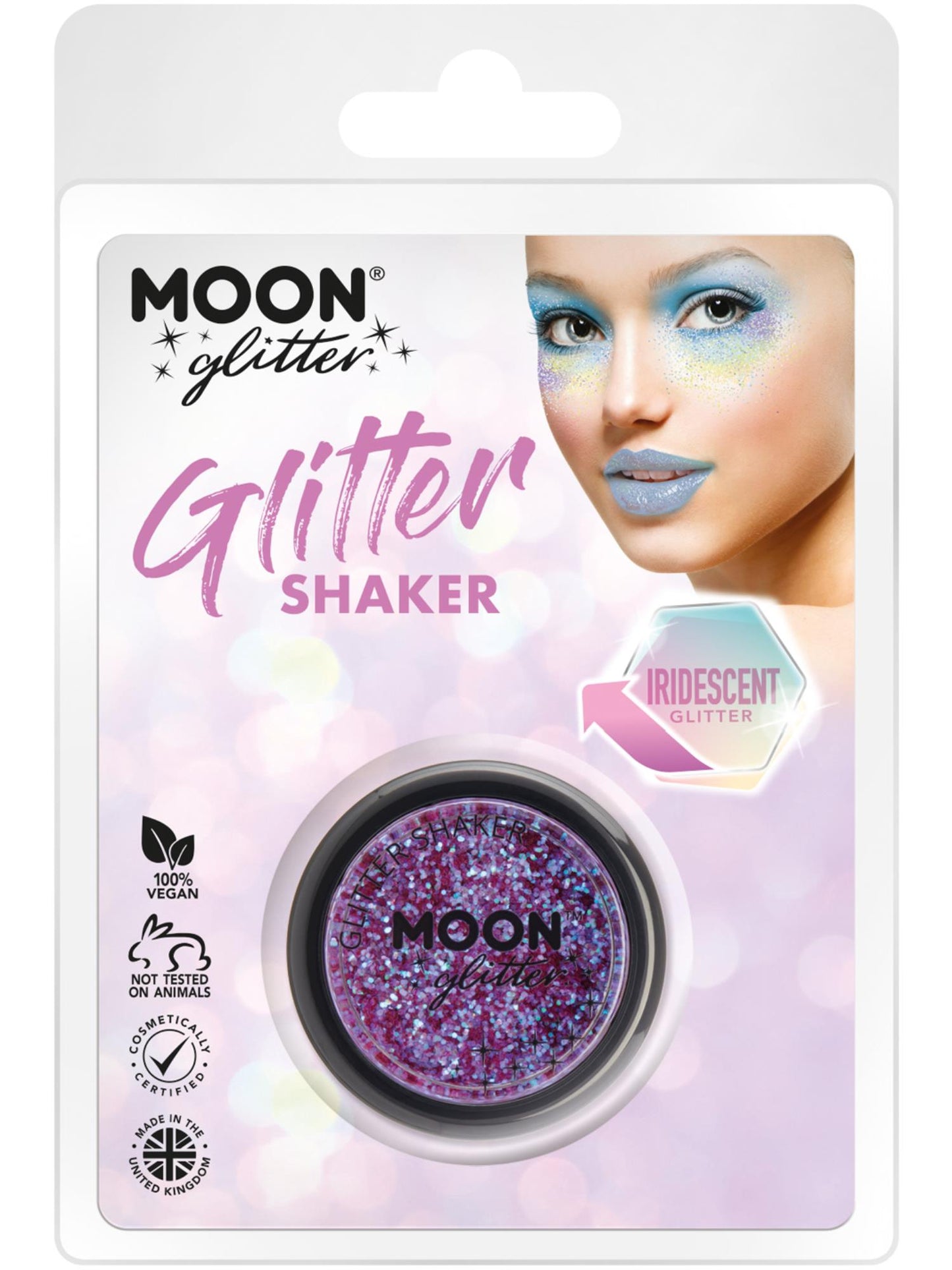 Moon Glitter iridescent Glitter Shakers, Purple Wholesale
