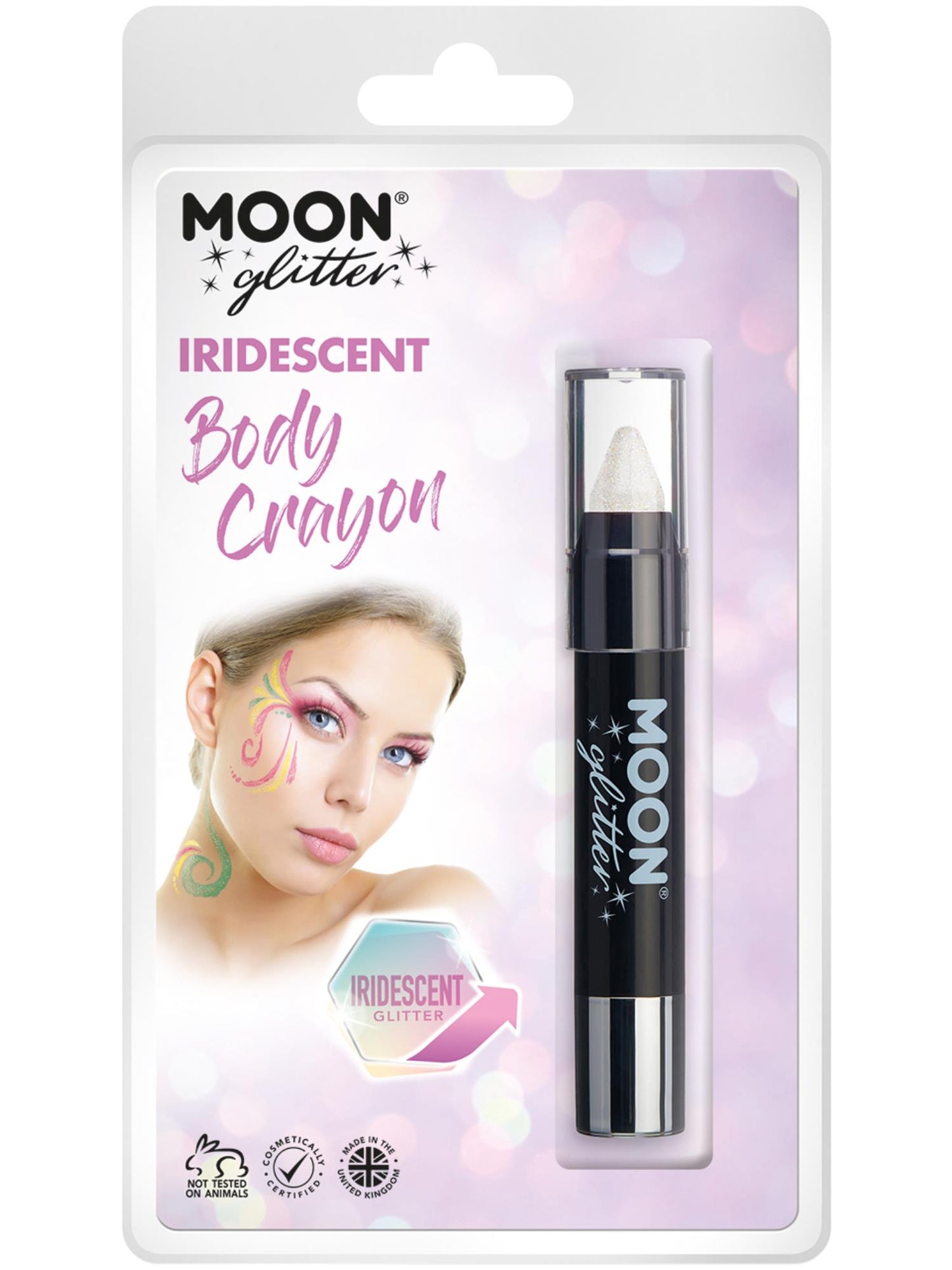 Moon Glitter Iridescent Body Crayons, White Wholesale