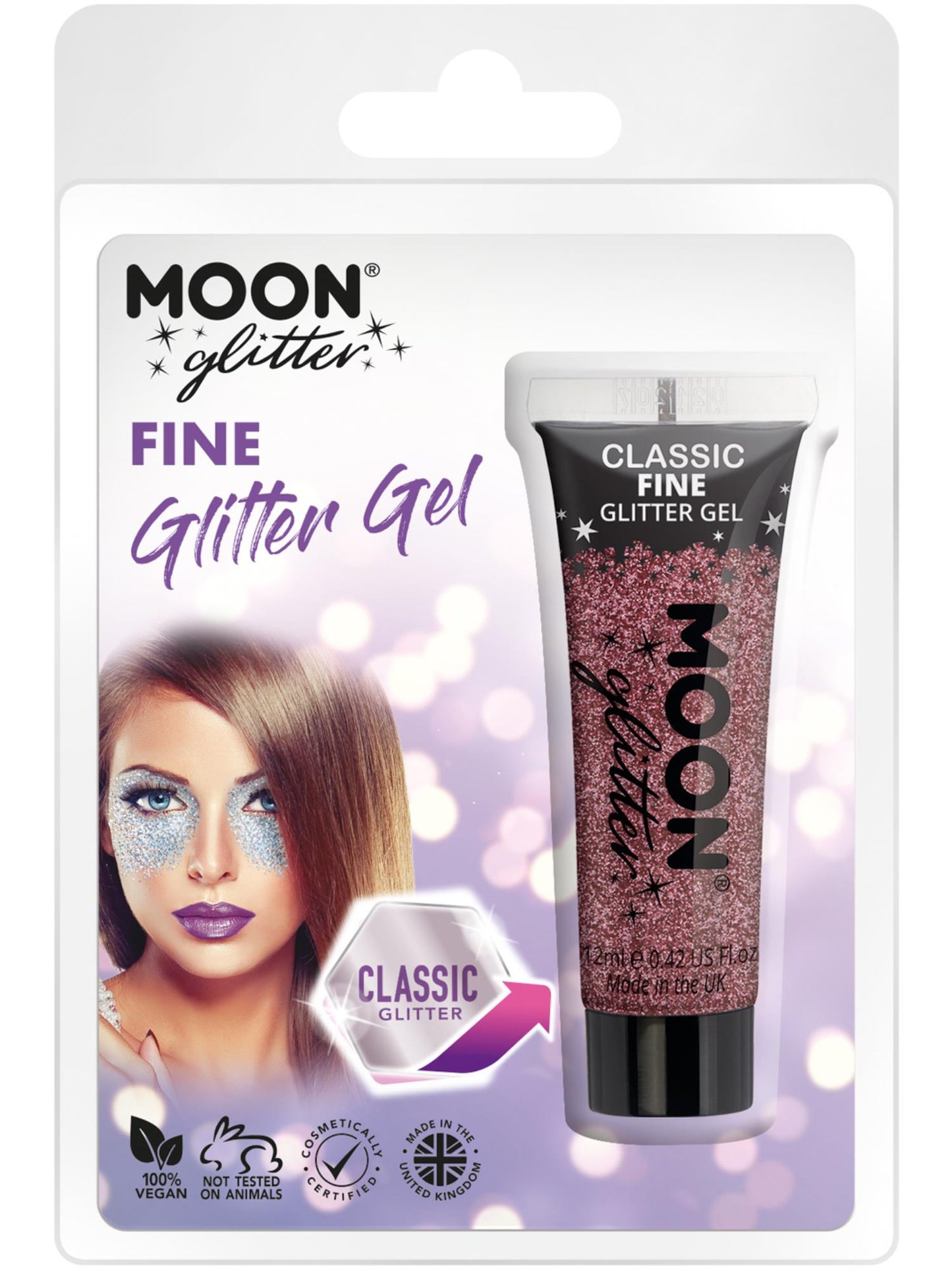 Moon Glitter Classic Fine Glitter Gel, Pink Wholesale